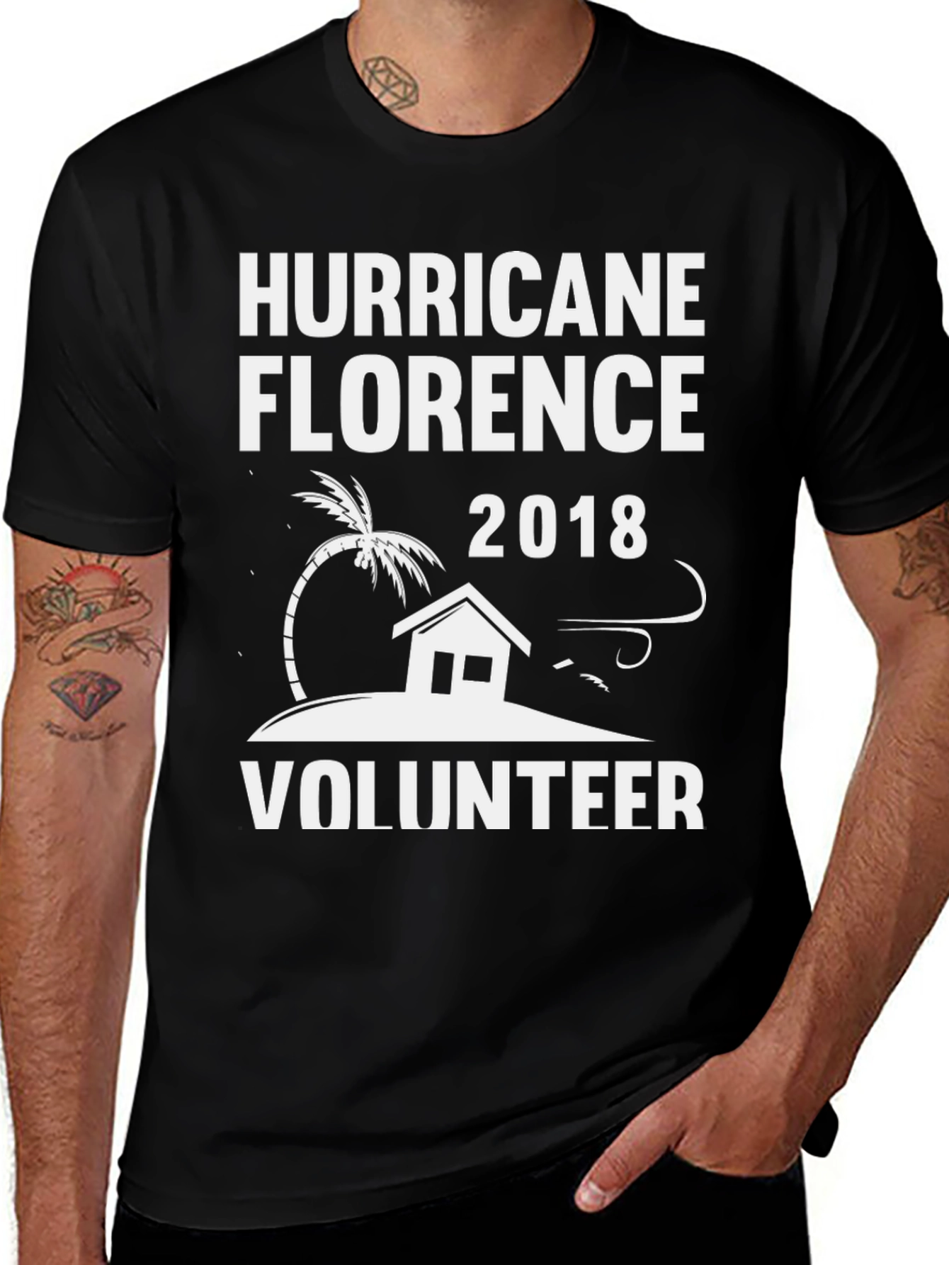 Hurricane Florence 2018 Volunteer Graphic Tee