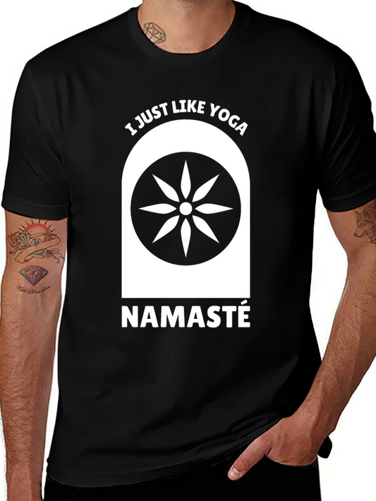 Yoga Graphic Tee - I Just Like Yoga - Namaste