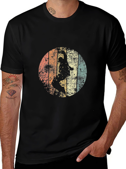 Vintage Style Skateboarder Graphic Tee