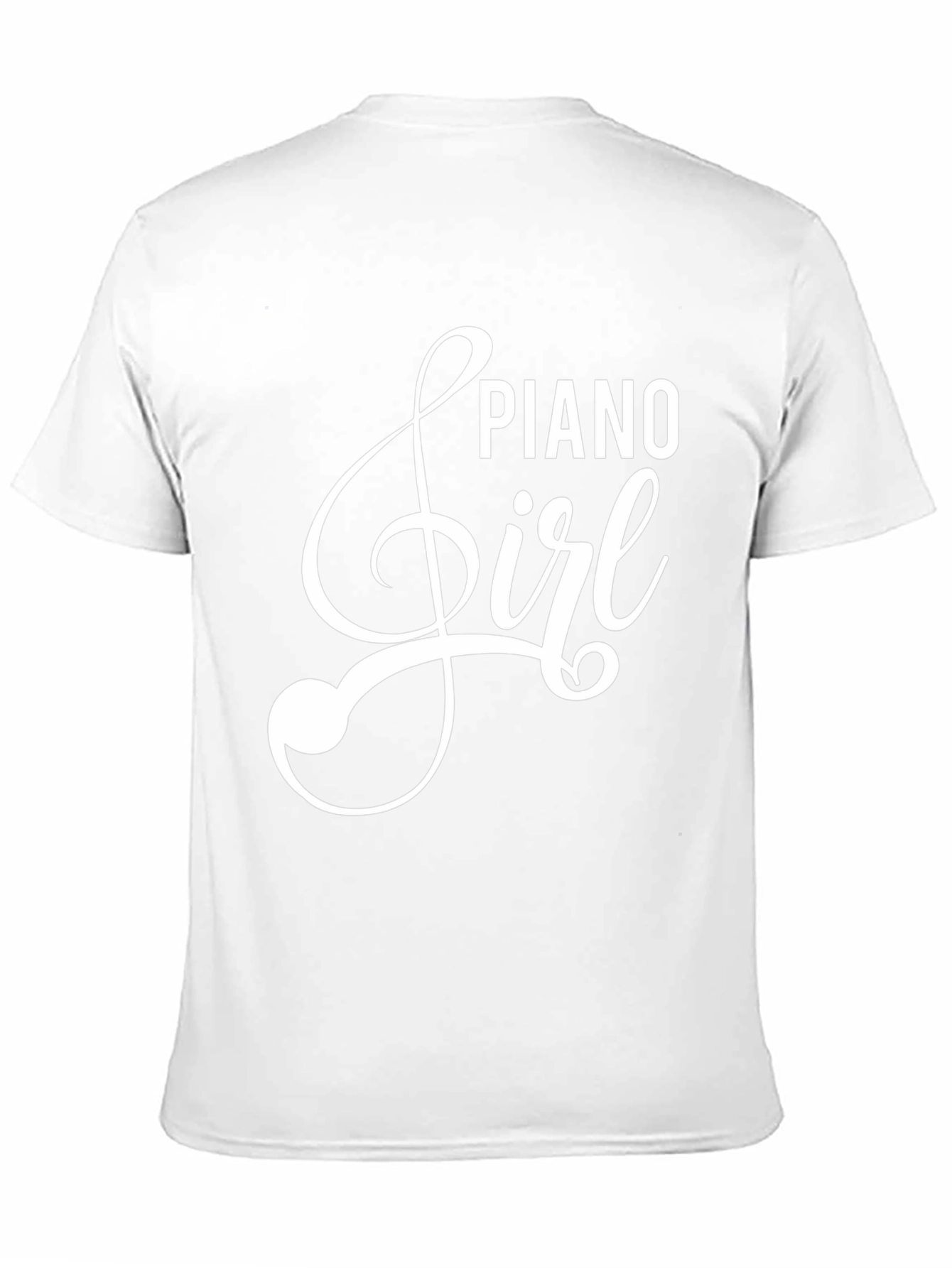 Piano Girl Black Graphic Tee