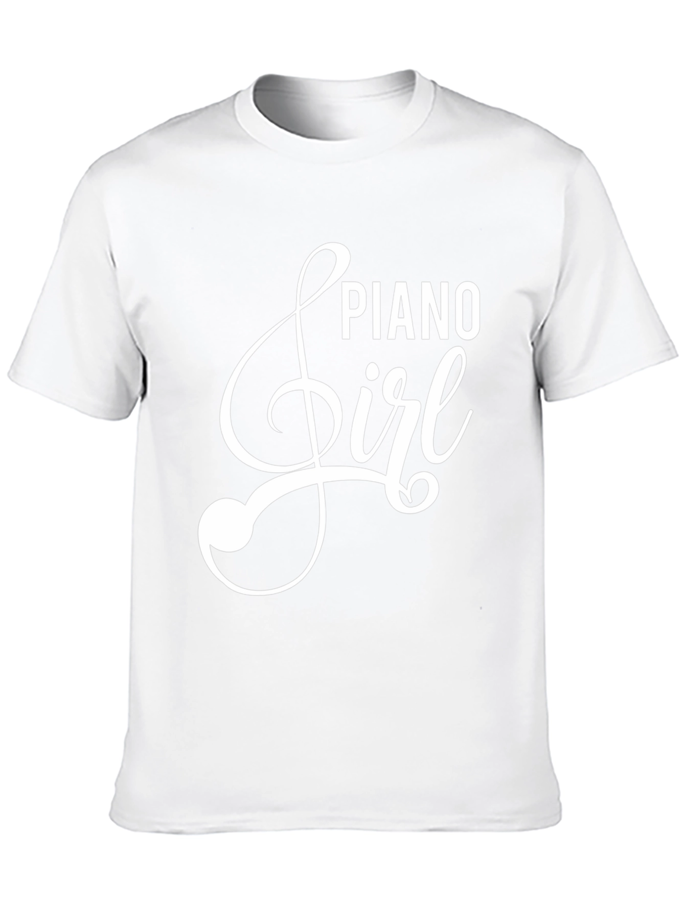 Piano Girl Black Graphic Tee
