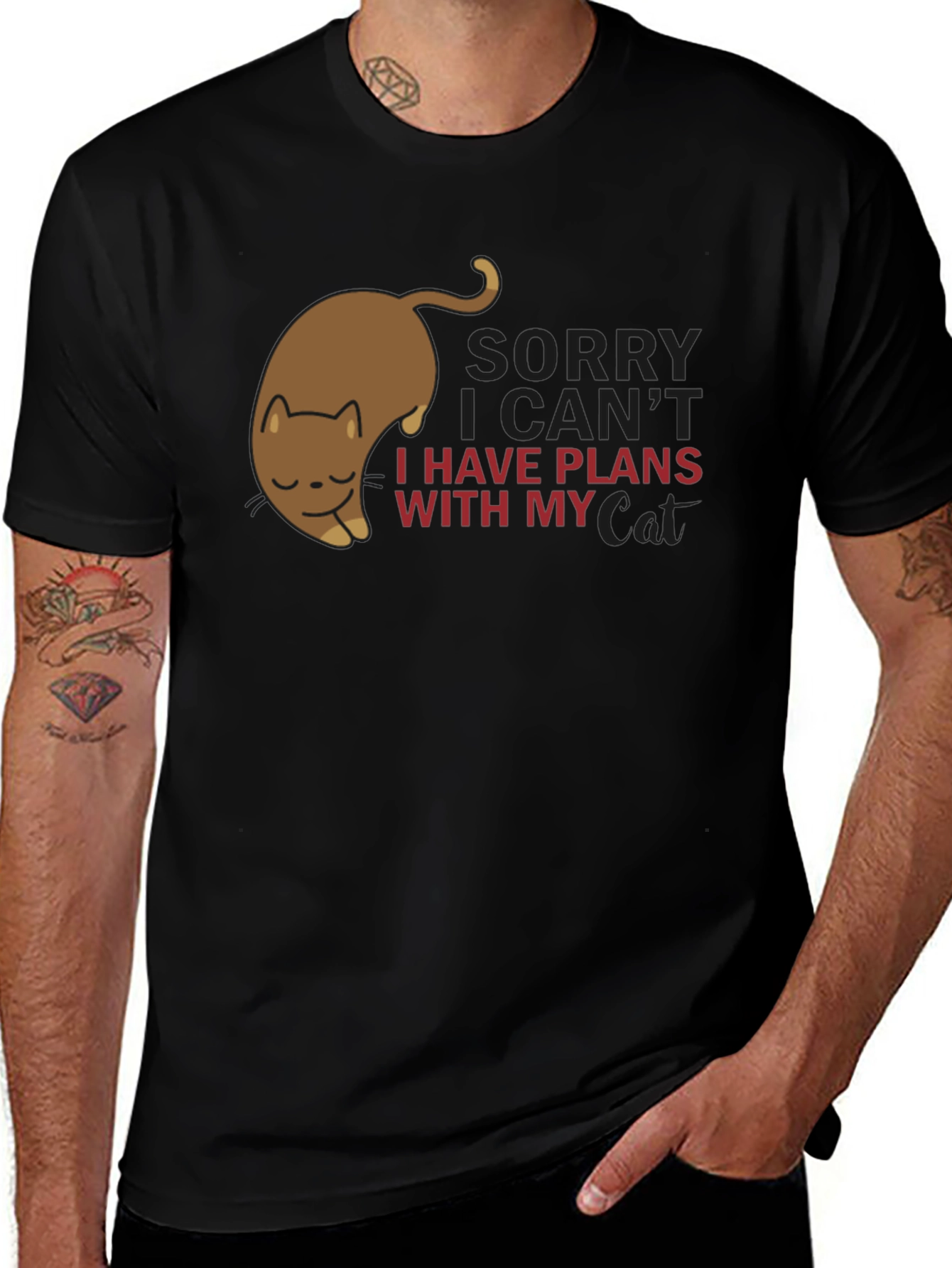 Sorry I have Plans With My Cat T-Shirt