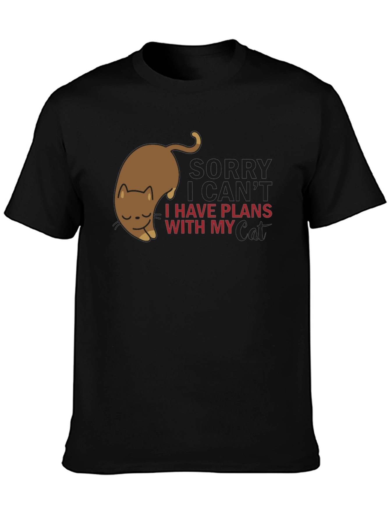 Sorry I have Plans With My Cat T-Shirt