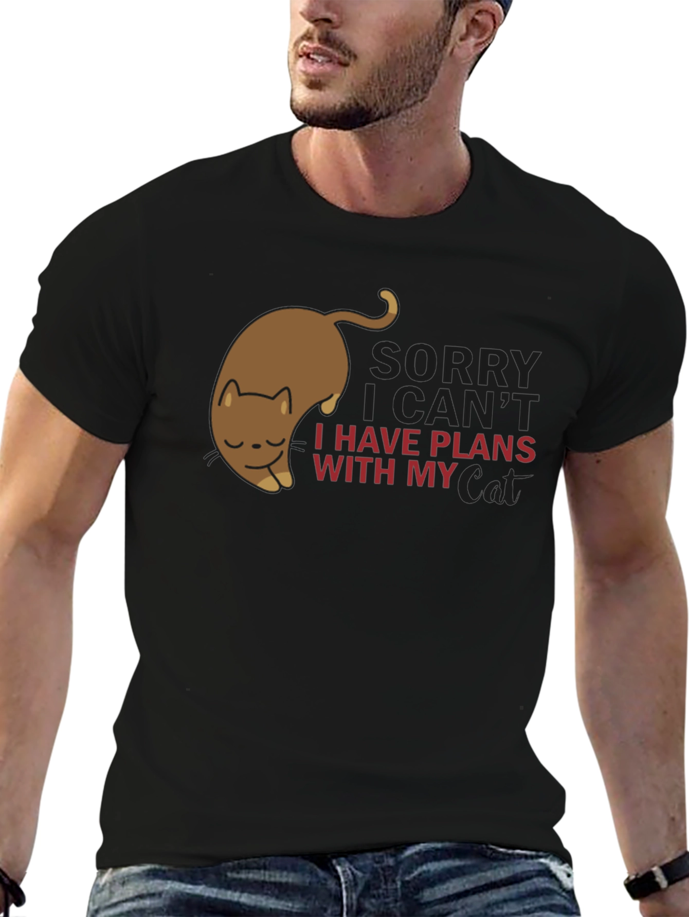 Sorry I have Plans With My Cat T-Shirt