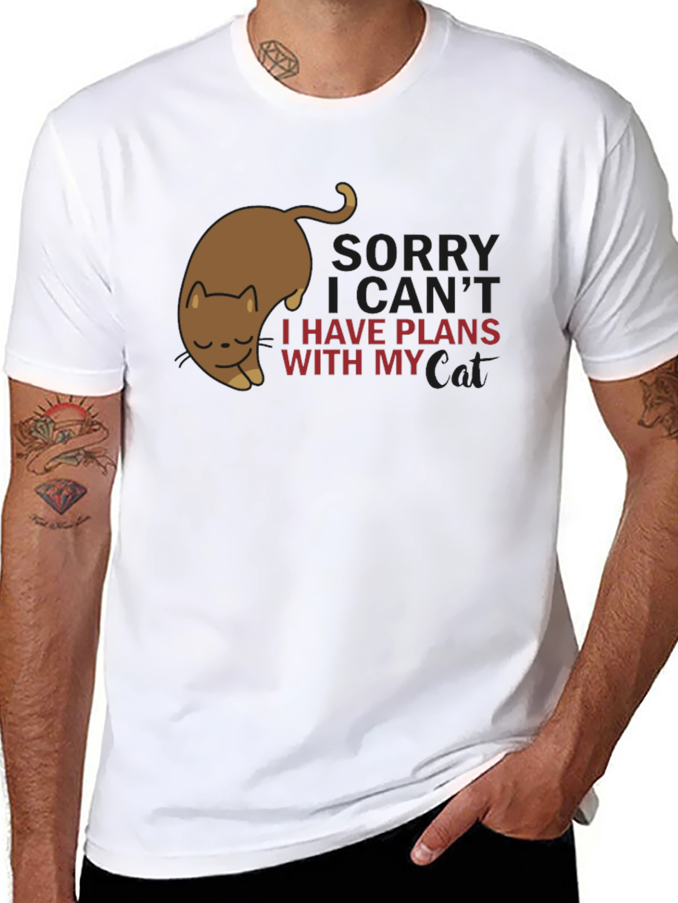 Sorry I have Plans With My Cat T-Shirt