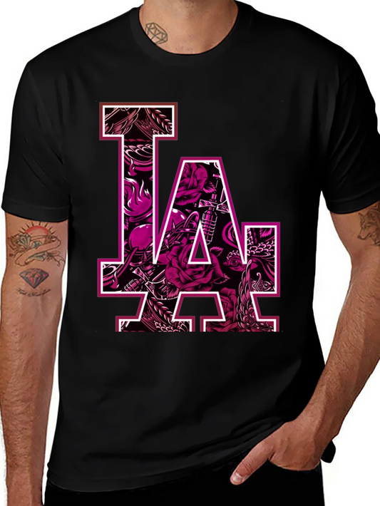 LA Graphic Tee - Bold Artistic Design