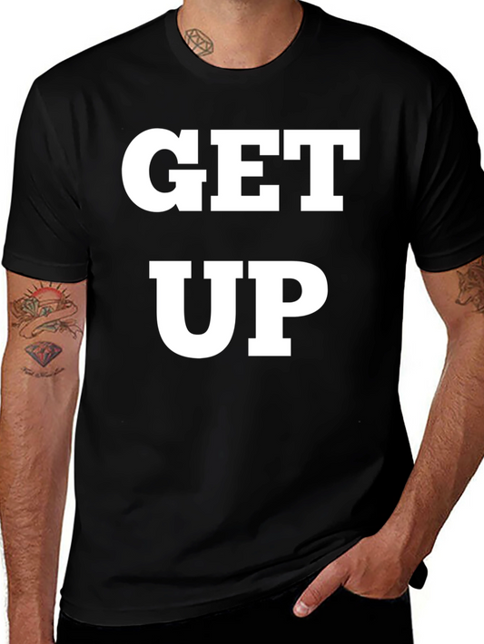 Get Up Graphic Tee - Black T-Shirt