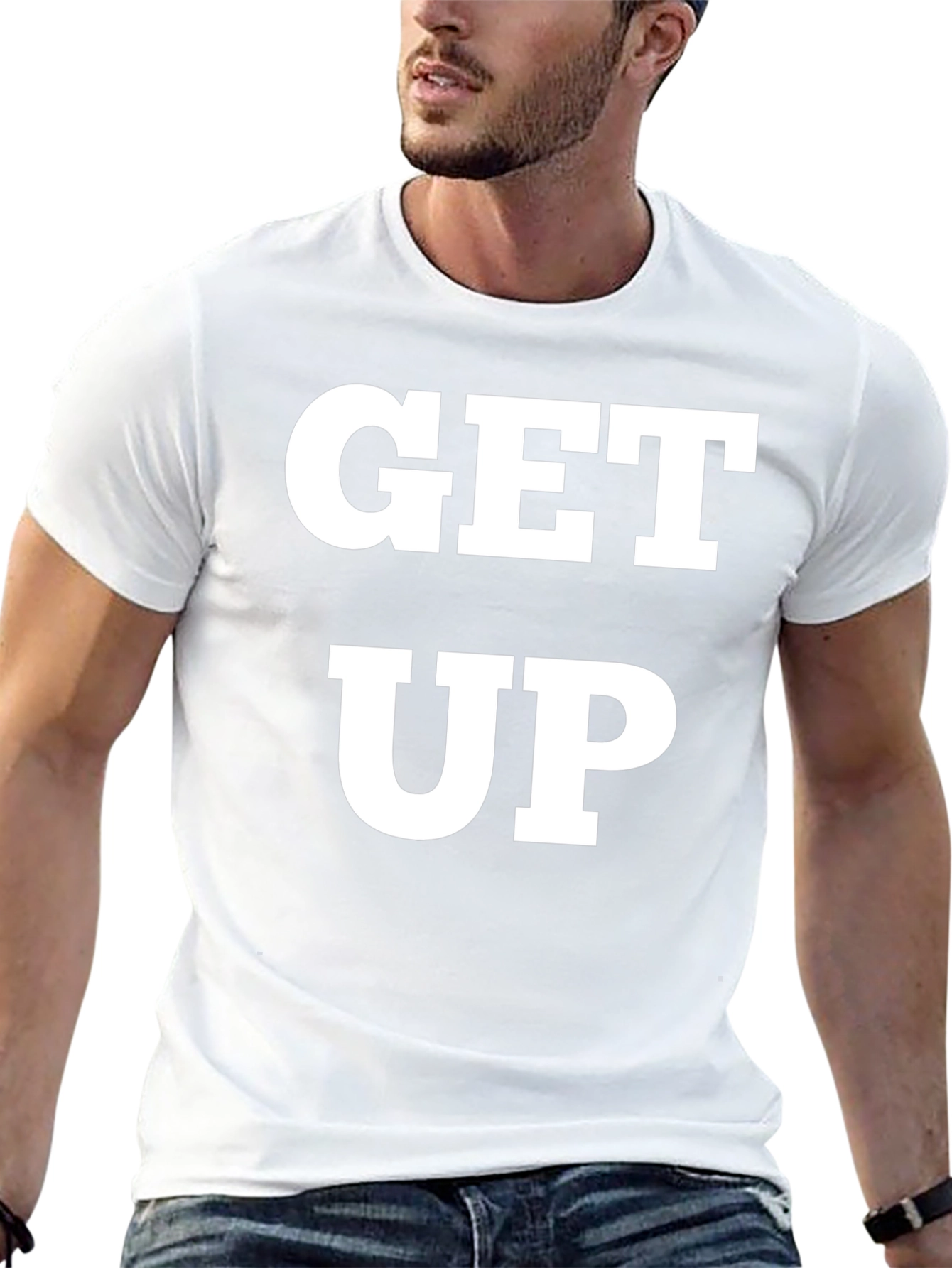 Get Up Graphic Tee - Black T-Shirt