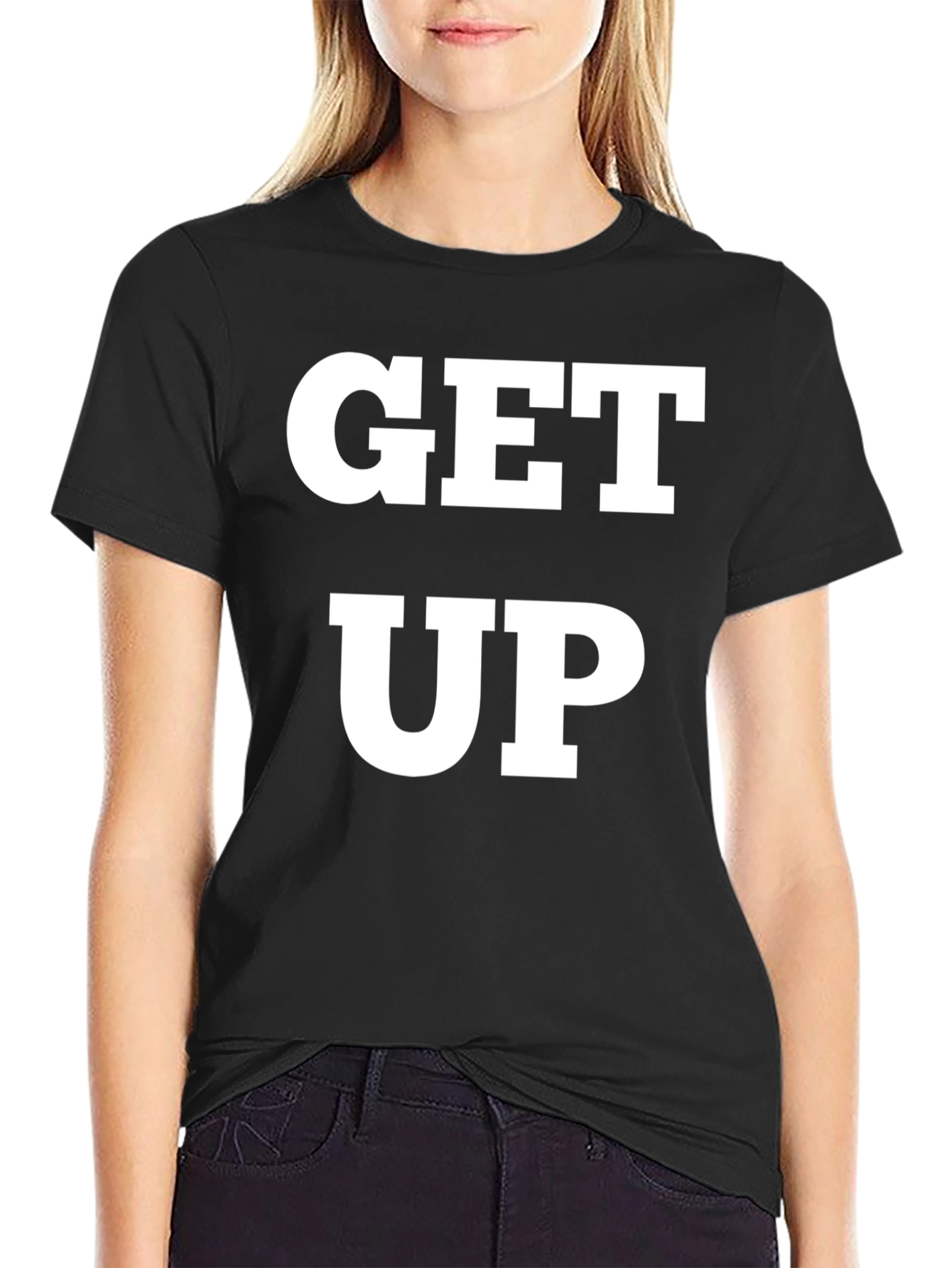 Get Up Graphic Tee - Black T-Shirt