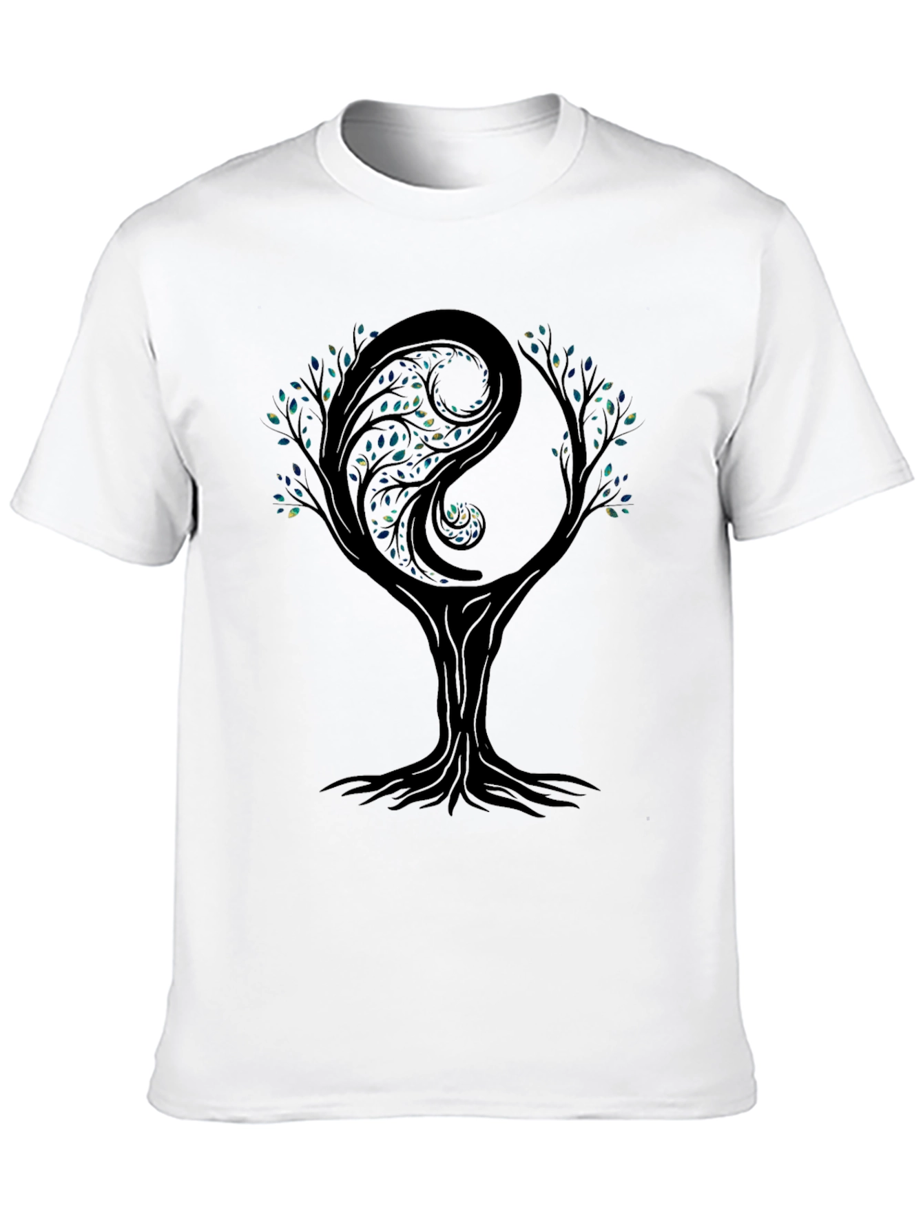 Yin Yang Tree Graphic Tee - Balance & Harmony
