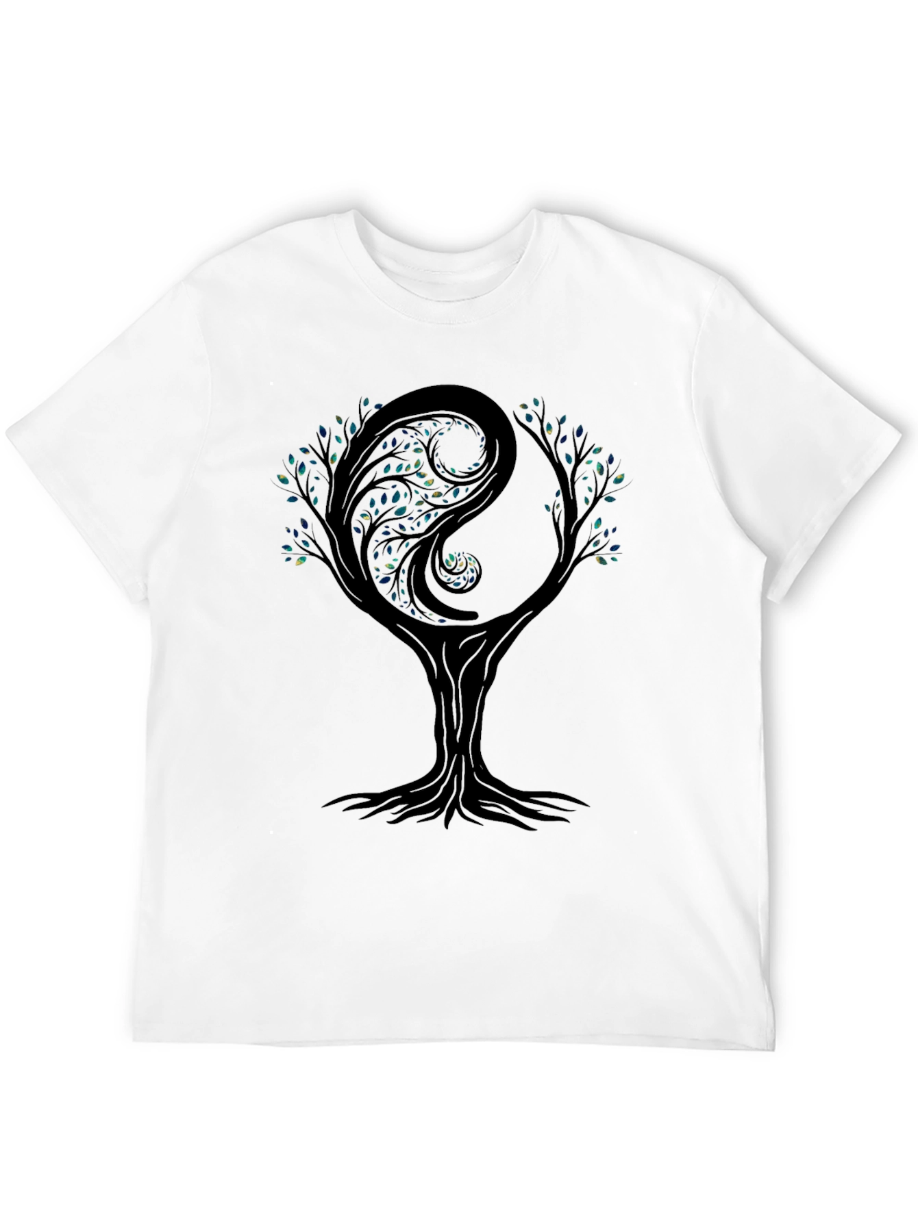 Yin Yang Tree Graphic Tee - Balance & Harmony