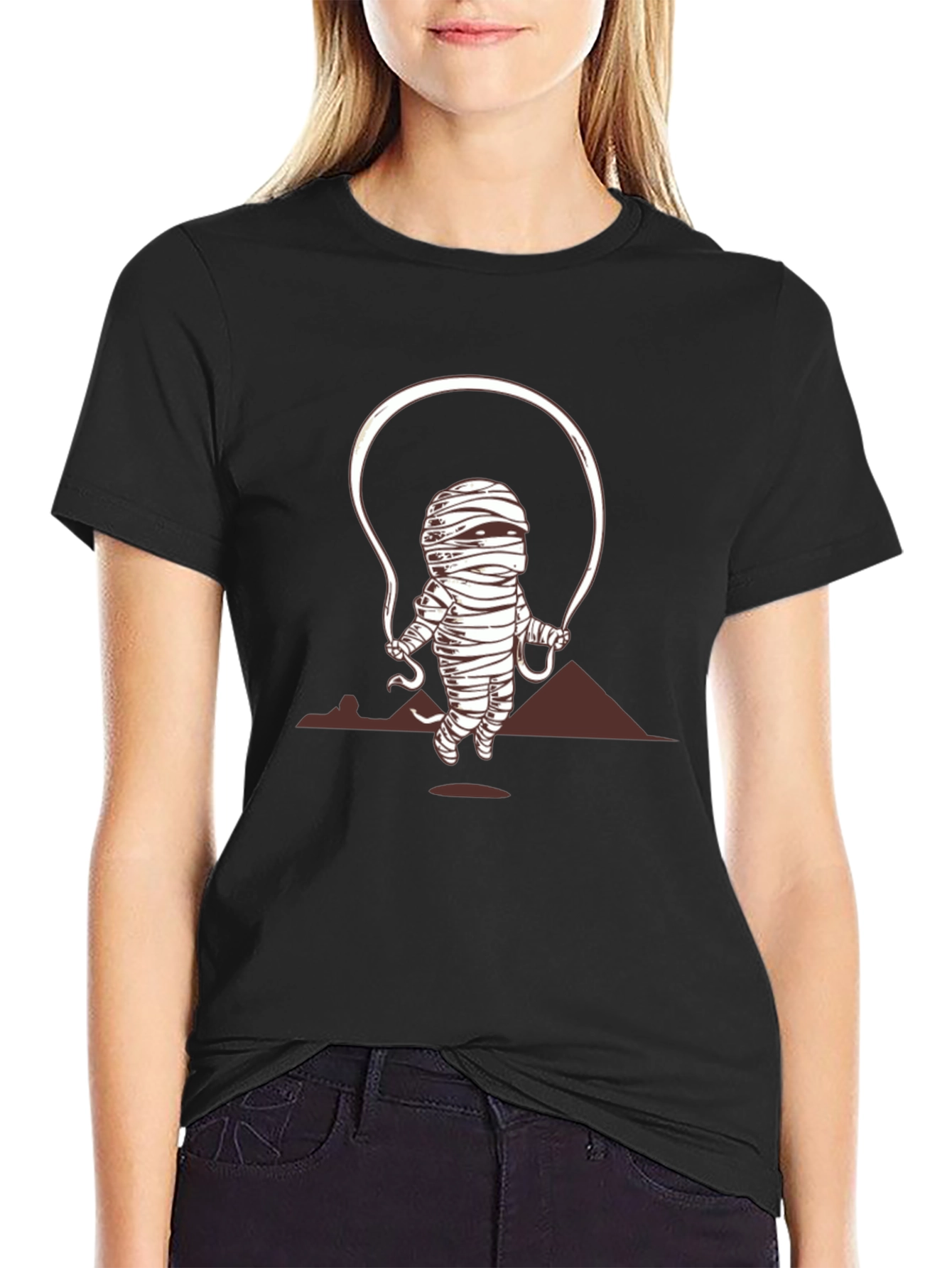 Mummy Jumper Mens Black Graphic T-Shirt