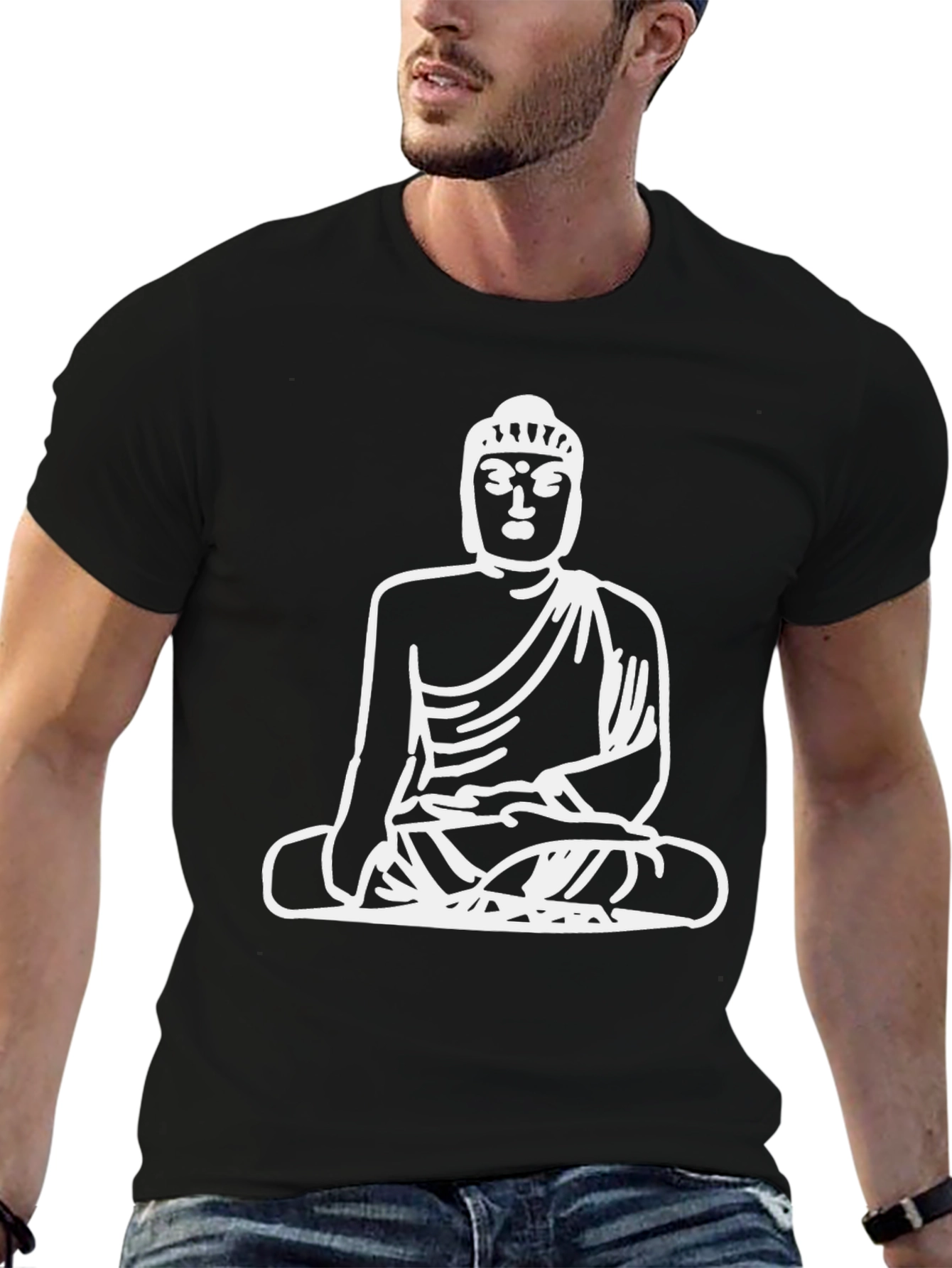 Buddha Graphic Black T-Shirt
