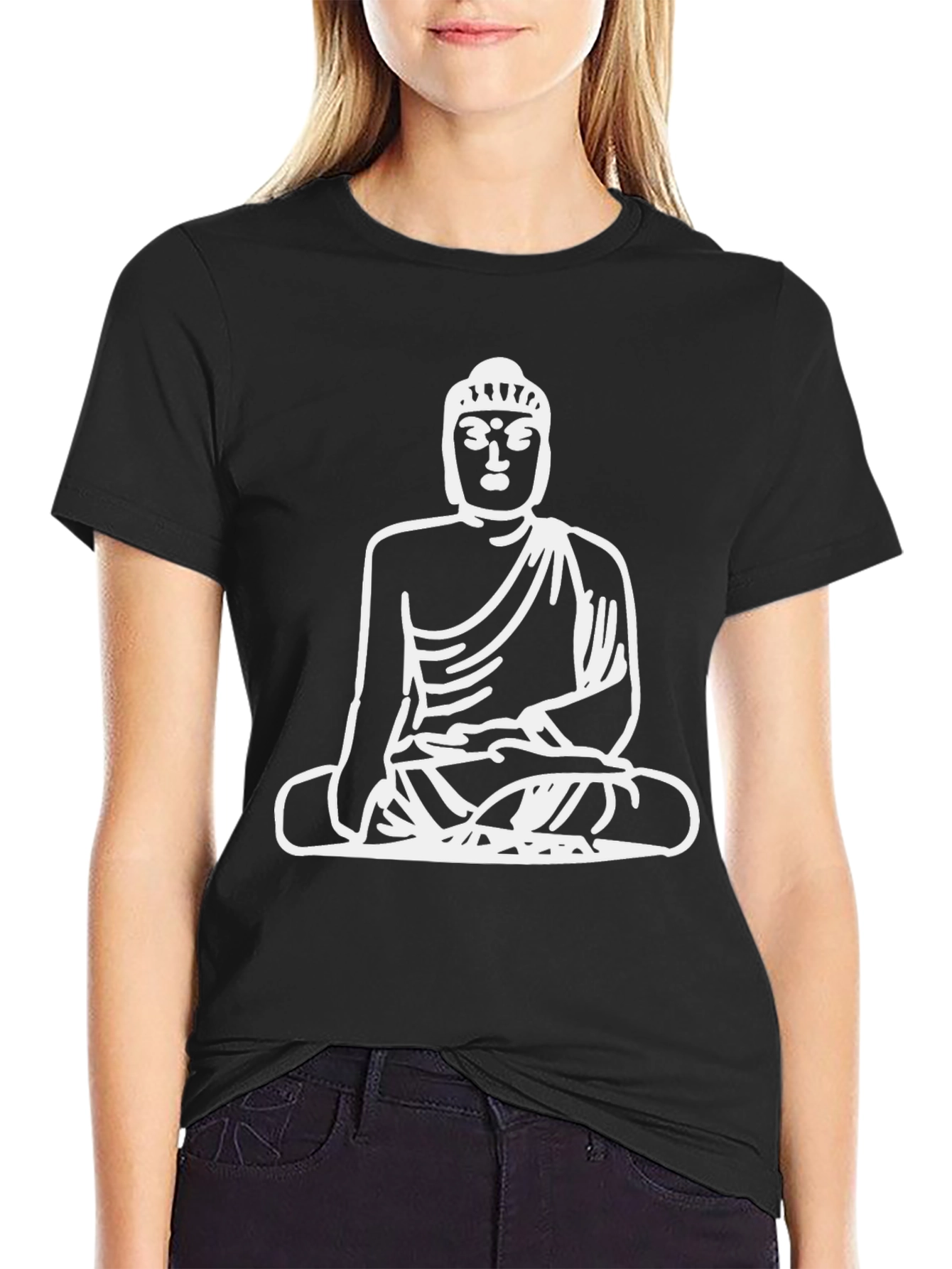 Buddha Graphic Black T-Shirt