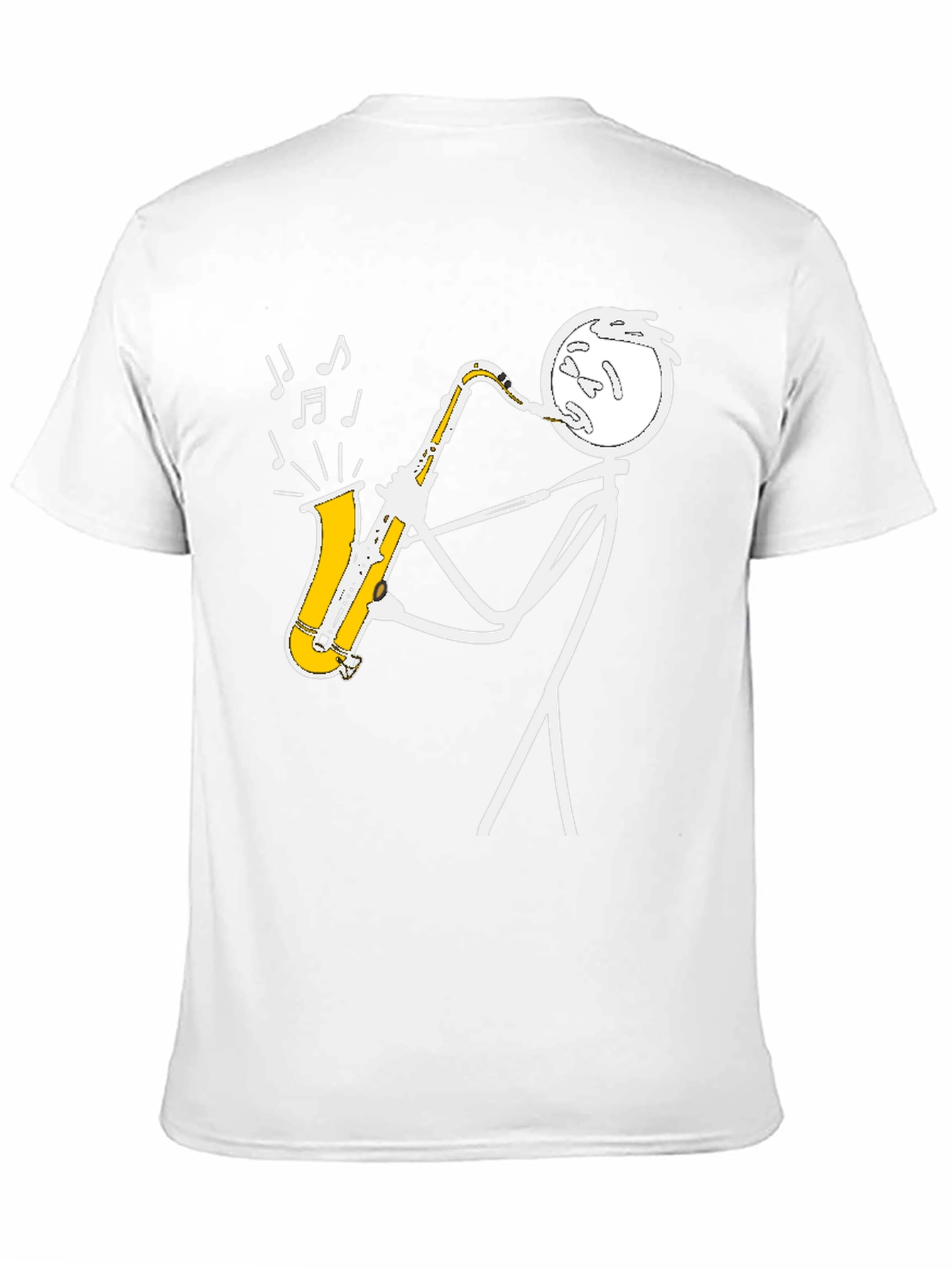 Saxophone Stick Figure Musician T-Shirt