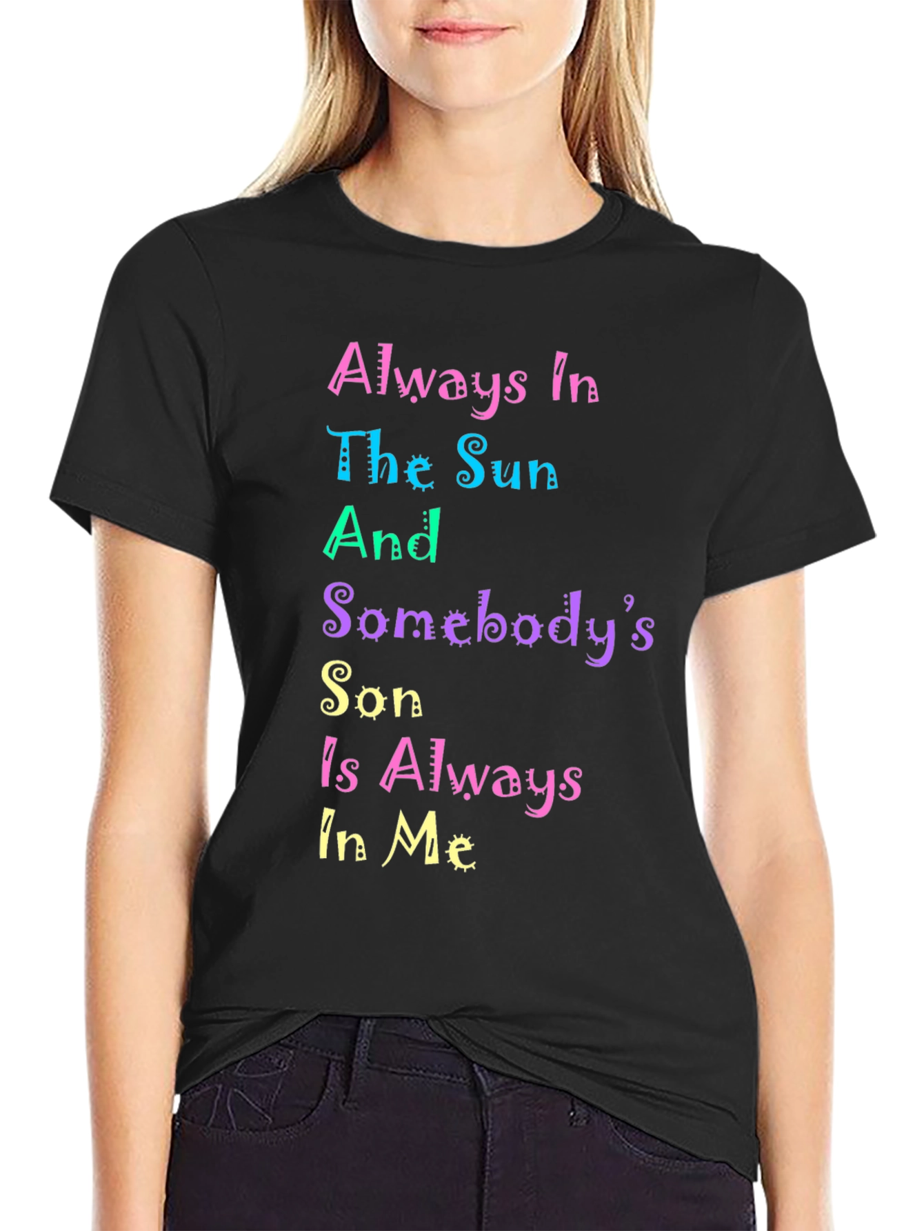 Colorful Graphic Print T-Shirt