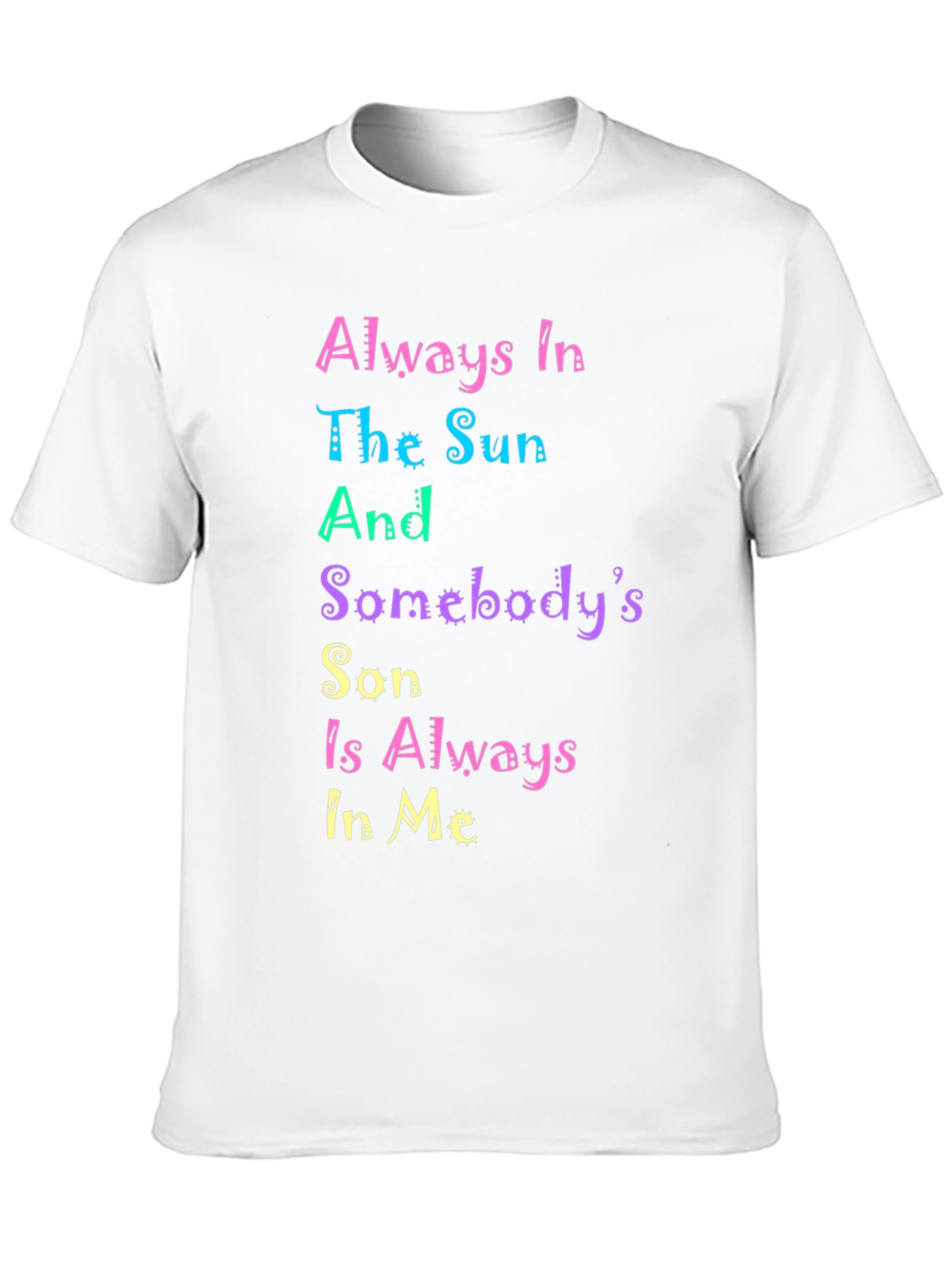 Colorful Graphic Print T-Shirt
