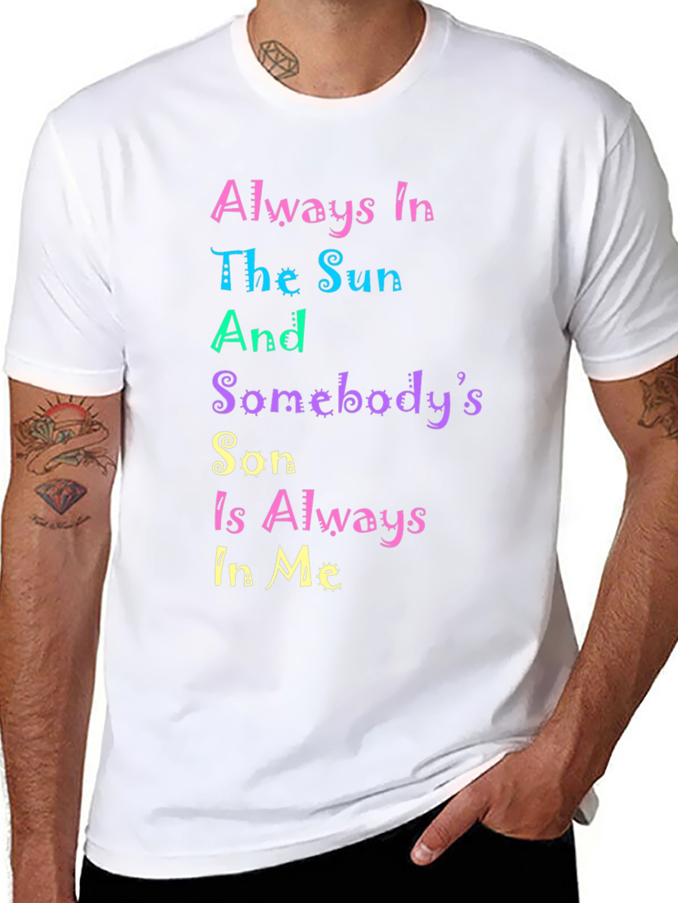 Colorful Graphic Print T-Shirt