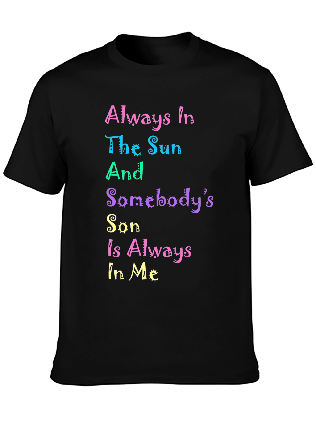 Colorful Graphic Print T-Shirt