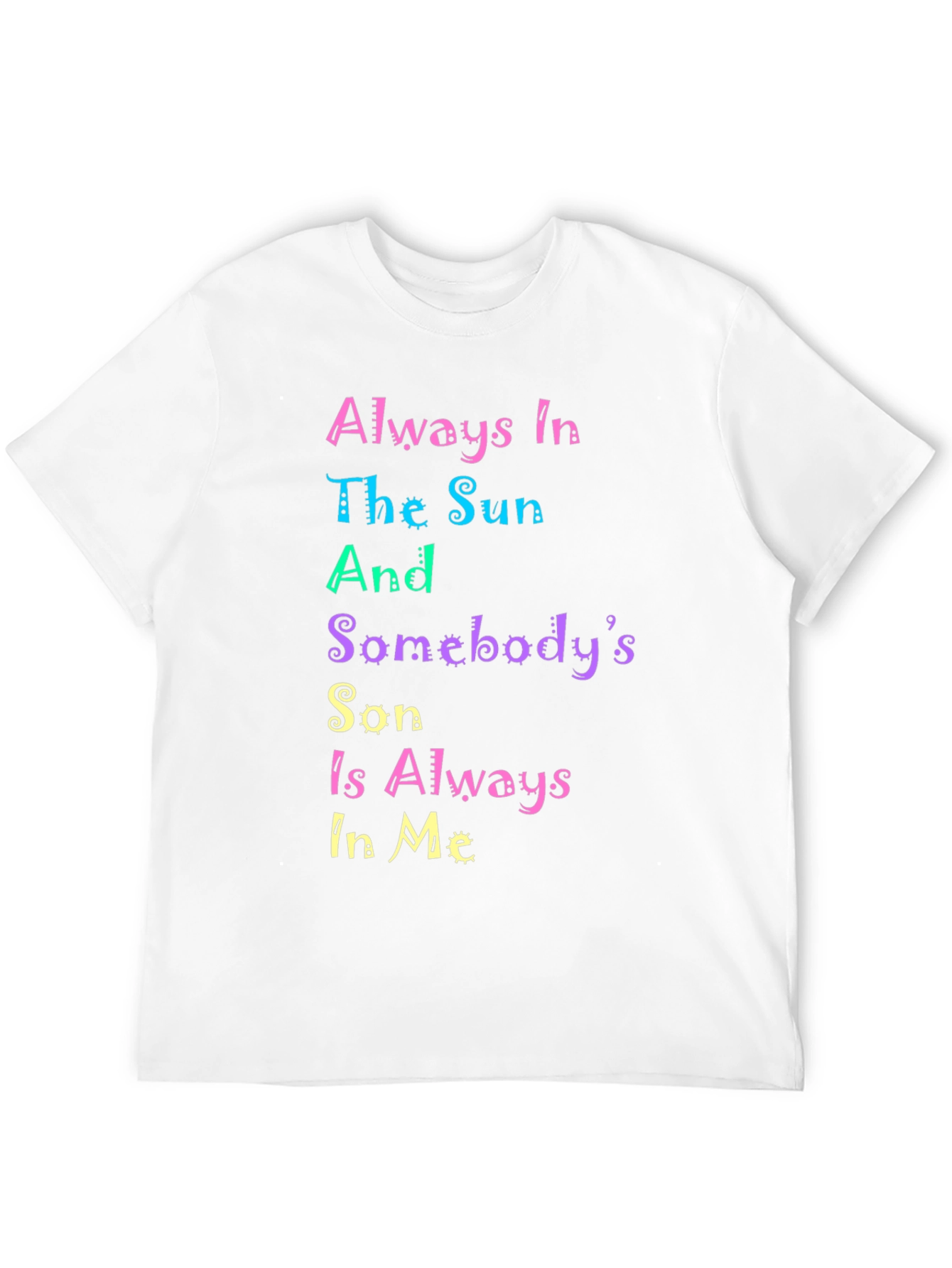Colorful Graphic Print T-Shirt