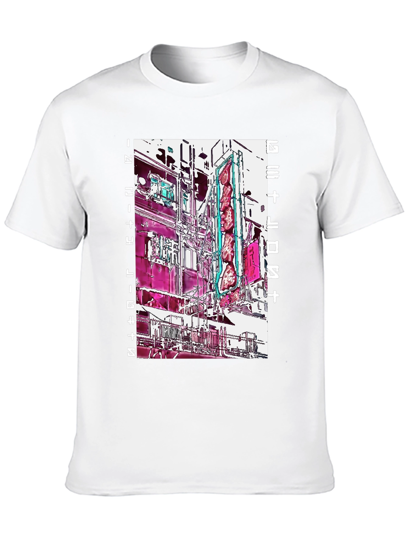 Abstract Cityscape Graphic Tee - Modern Streetwear