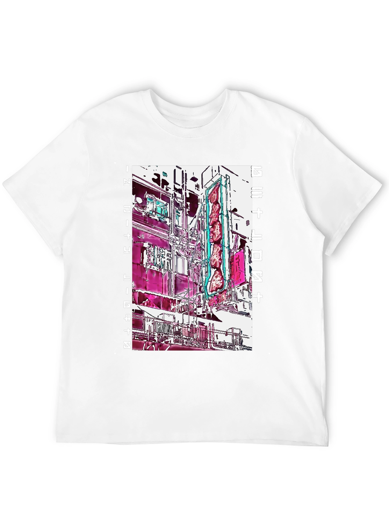 Abstract Cityscape Graphic Tee - Modern Streetwear