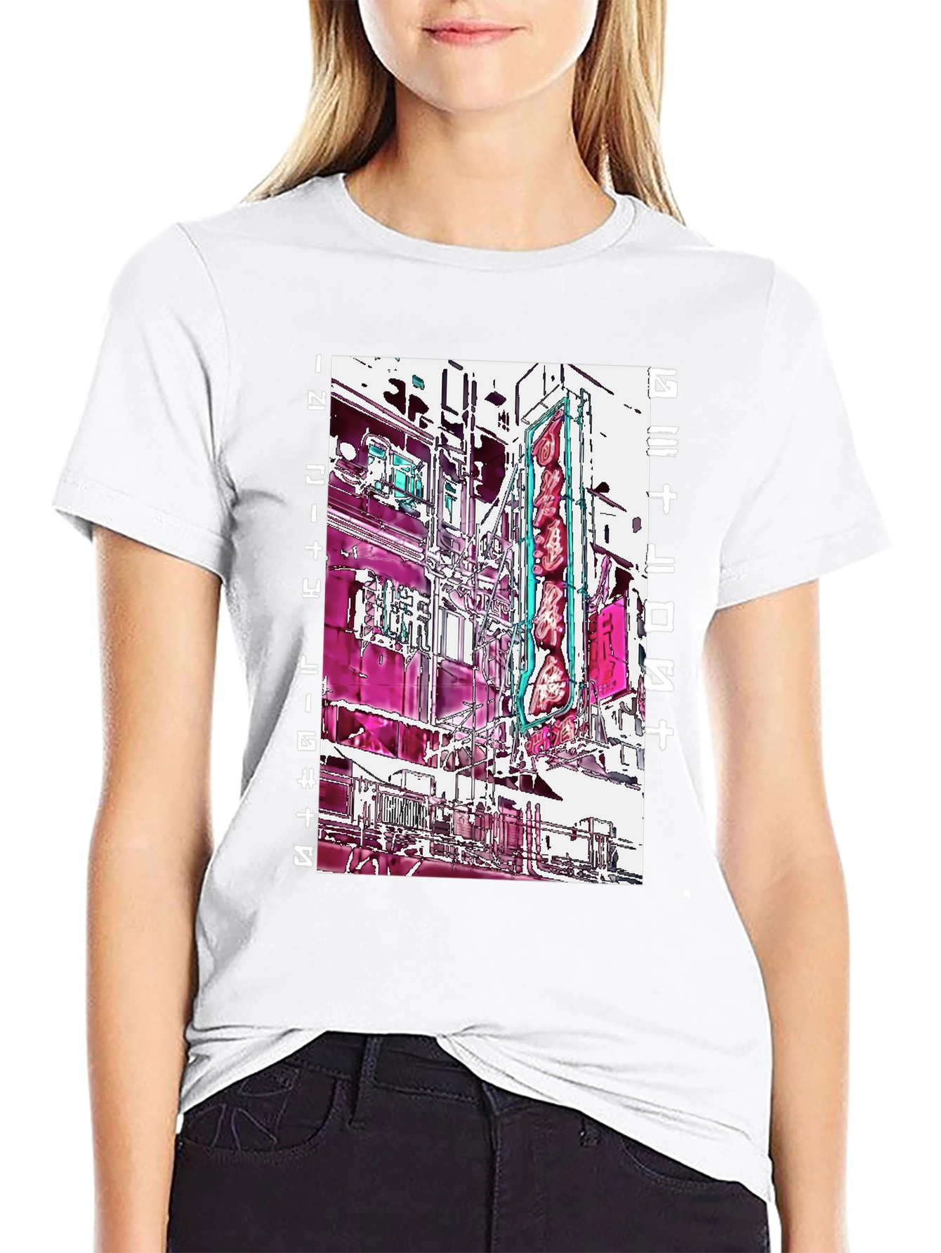 Abstract Cityscape Graphic Tee - Modern Streetwear