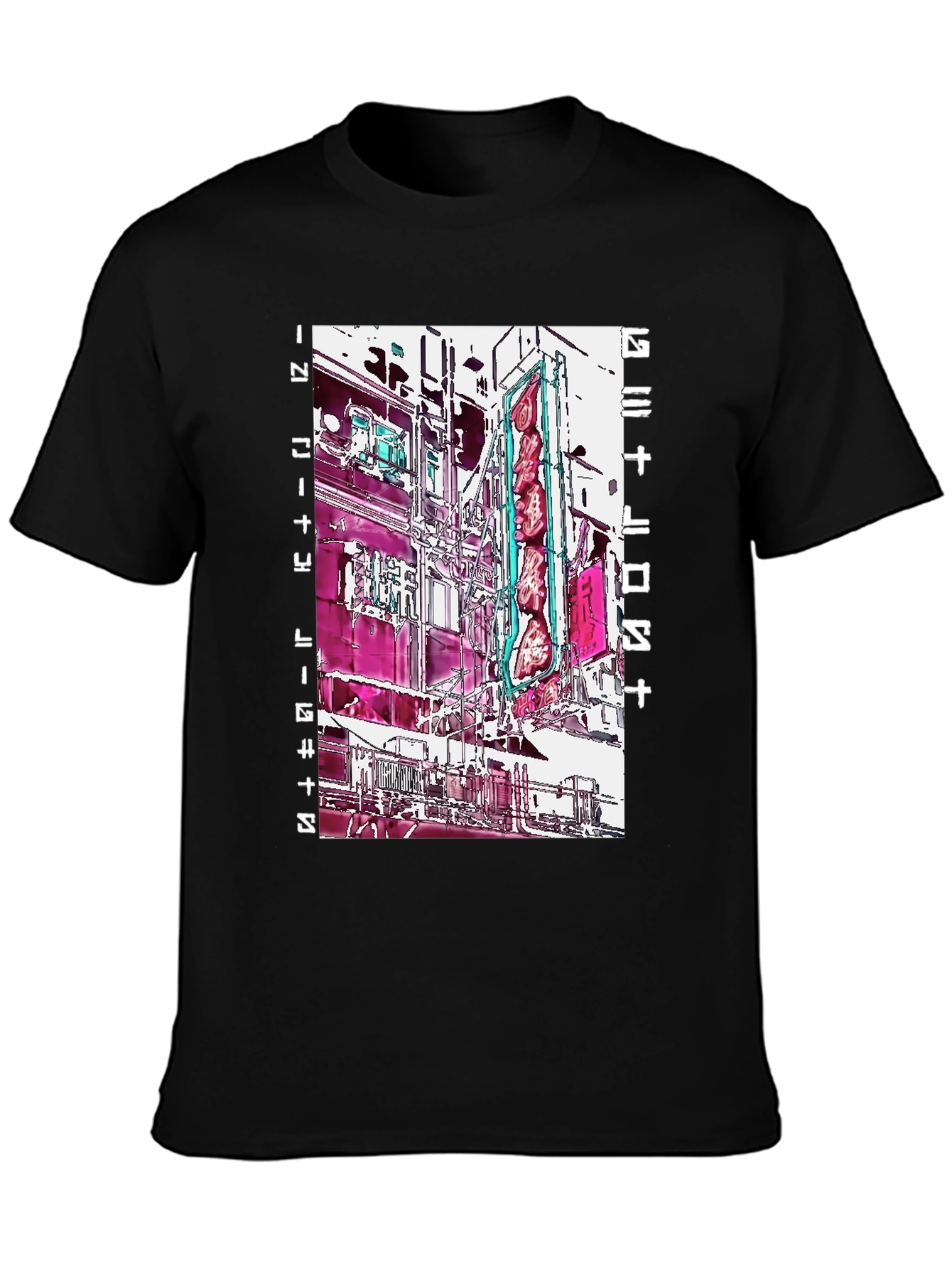 Abstract Cityscape Graphic Tee - Modern Streetwear