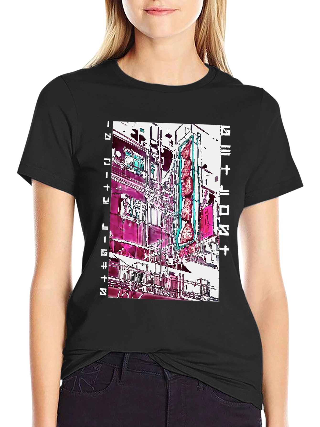 Abstract Cityscape Graphic Tee - Modern Streetwear