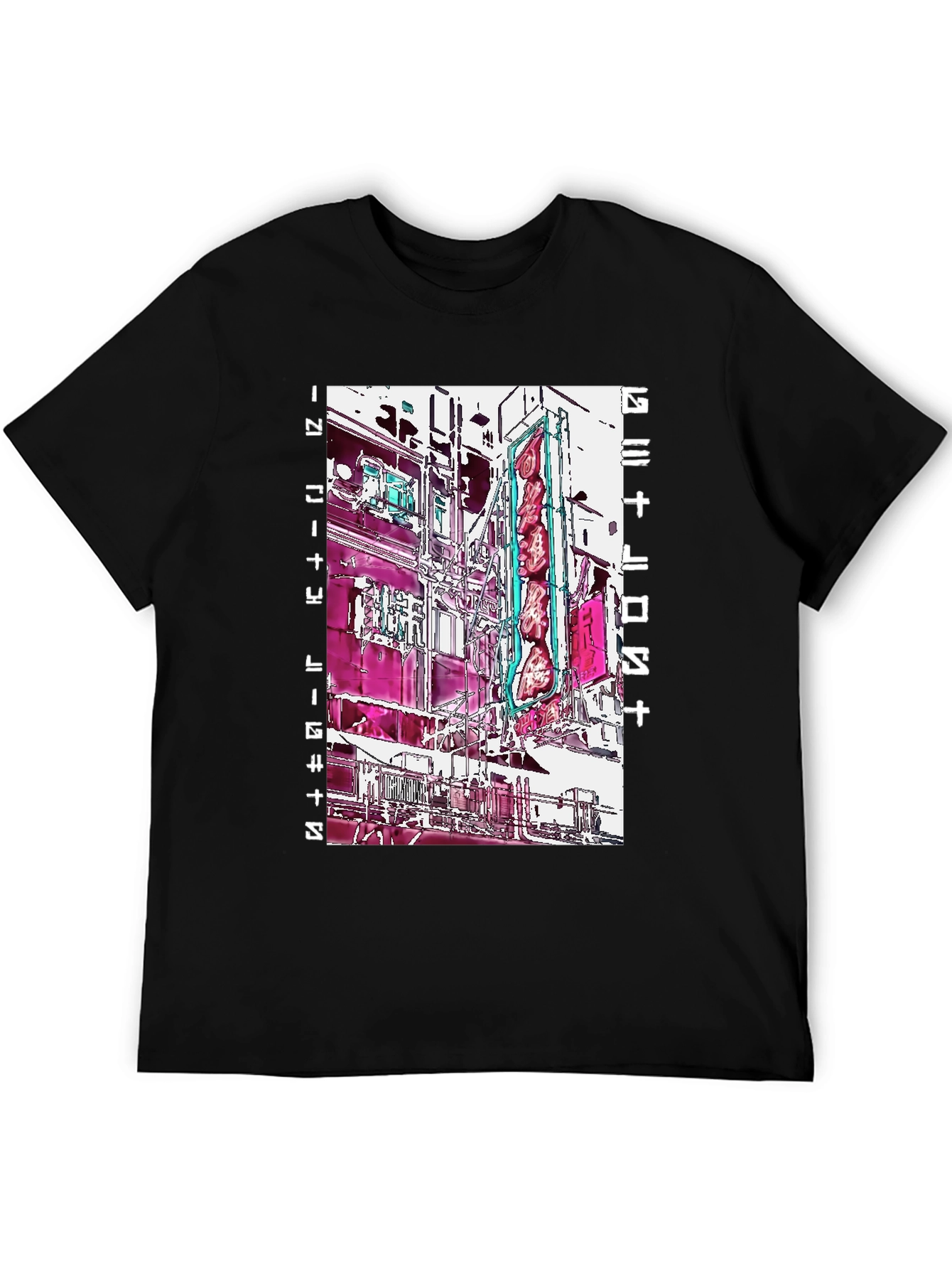 Abstract Cityscape Graphic Tee - Modern Streetwear
