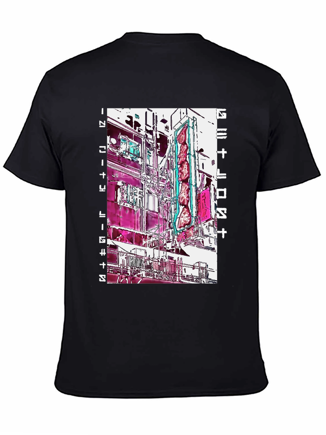Abstract Cityscape Graphic Tee - Modern Streetwear