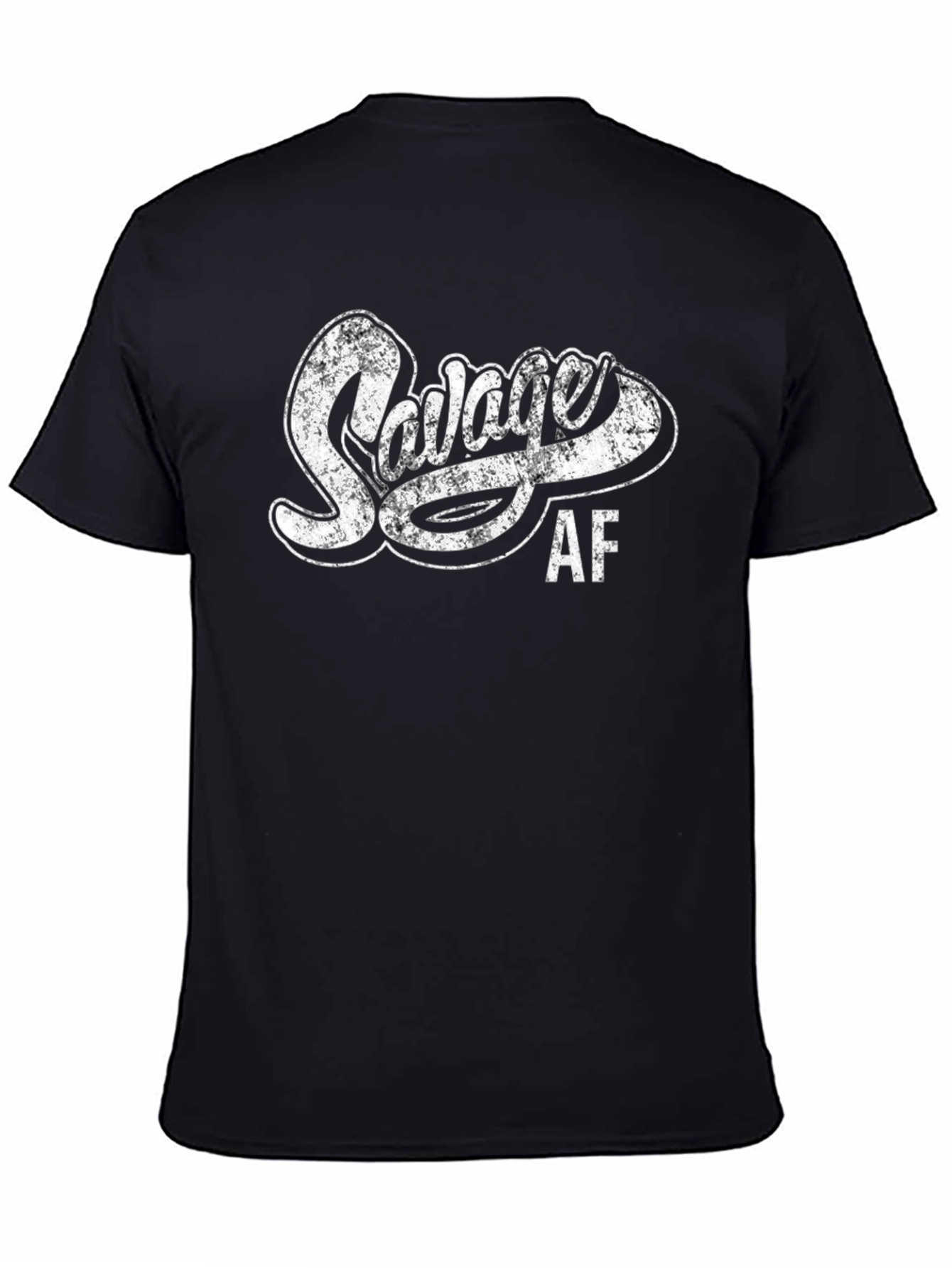 Savage AF T-Shirt - Distressed Print Mens