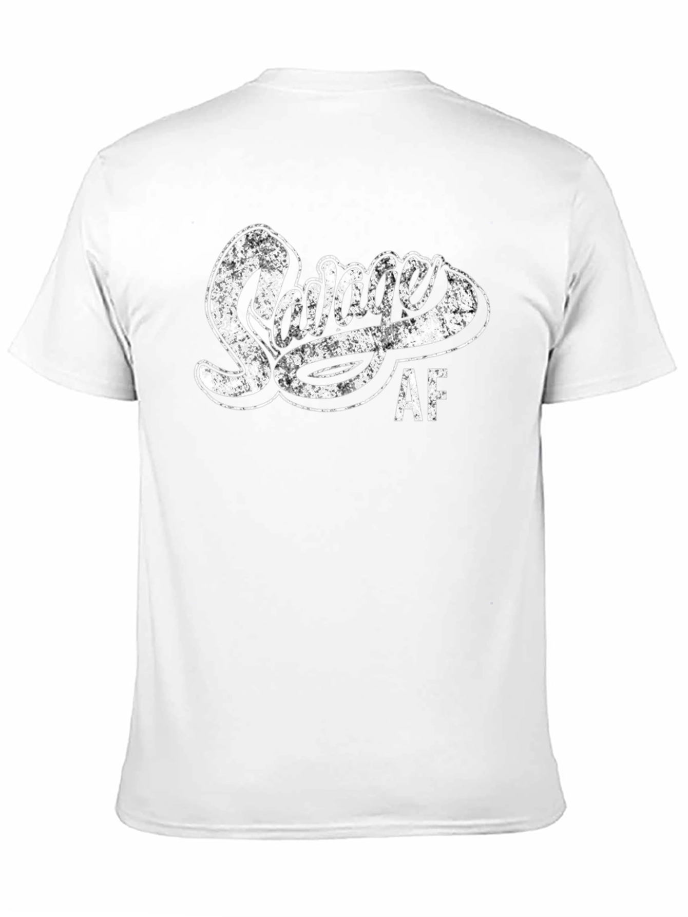 Savage AF T-Shirt - Distressed Print Mens