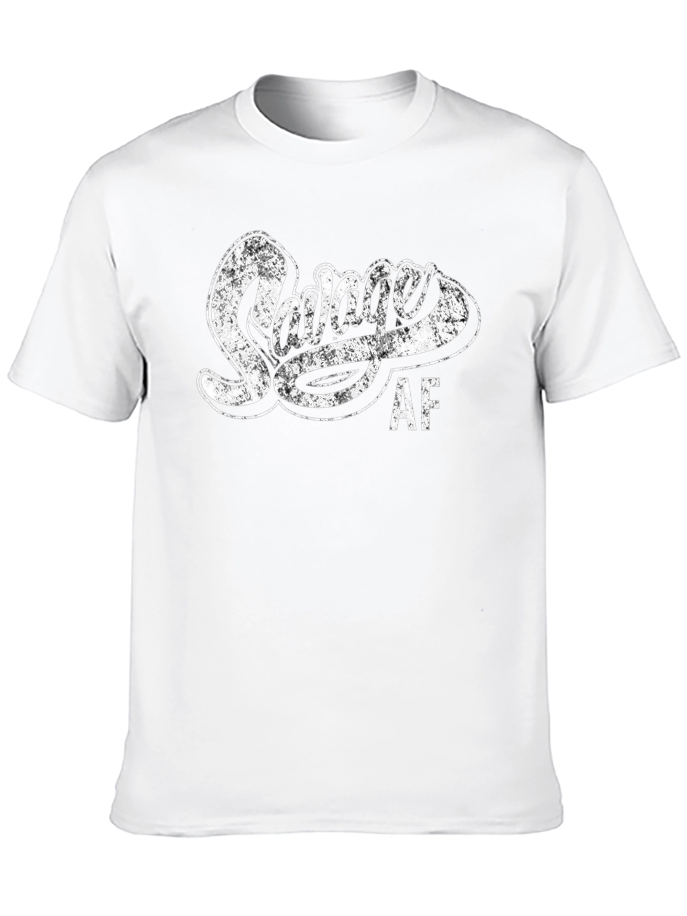 Savage AF T-Shirt - Distressed Print Mens