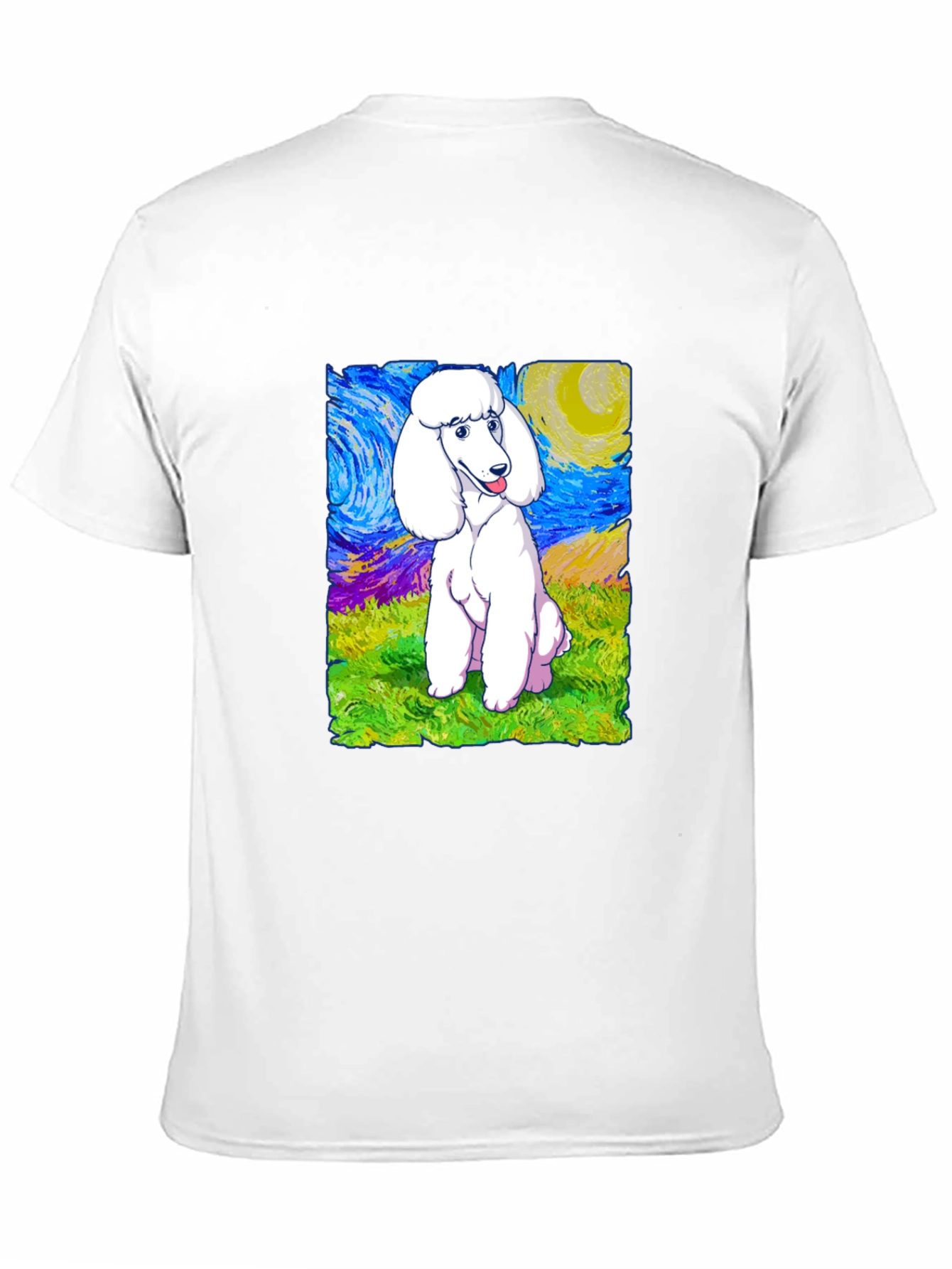 Poodle Starry Night Graphic Tee