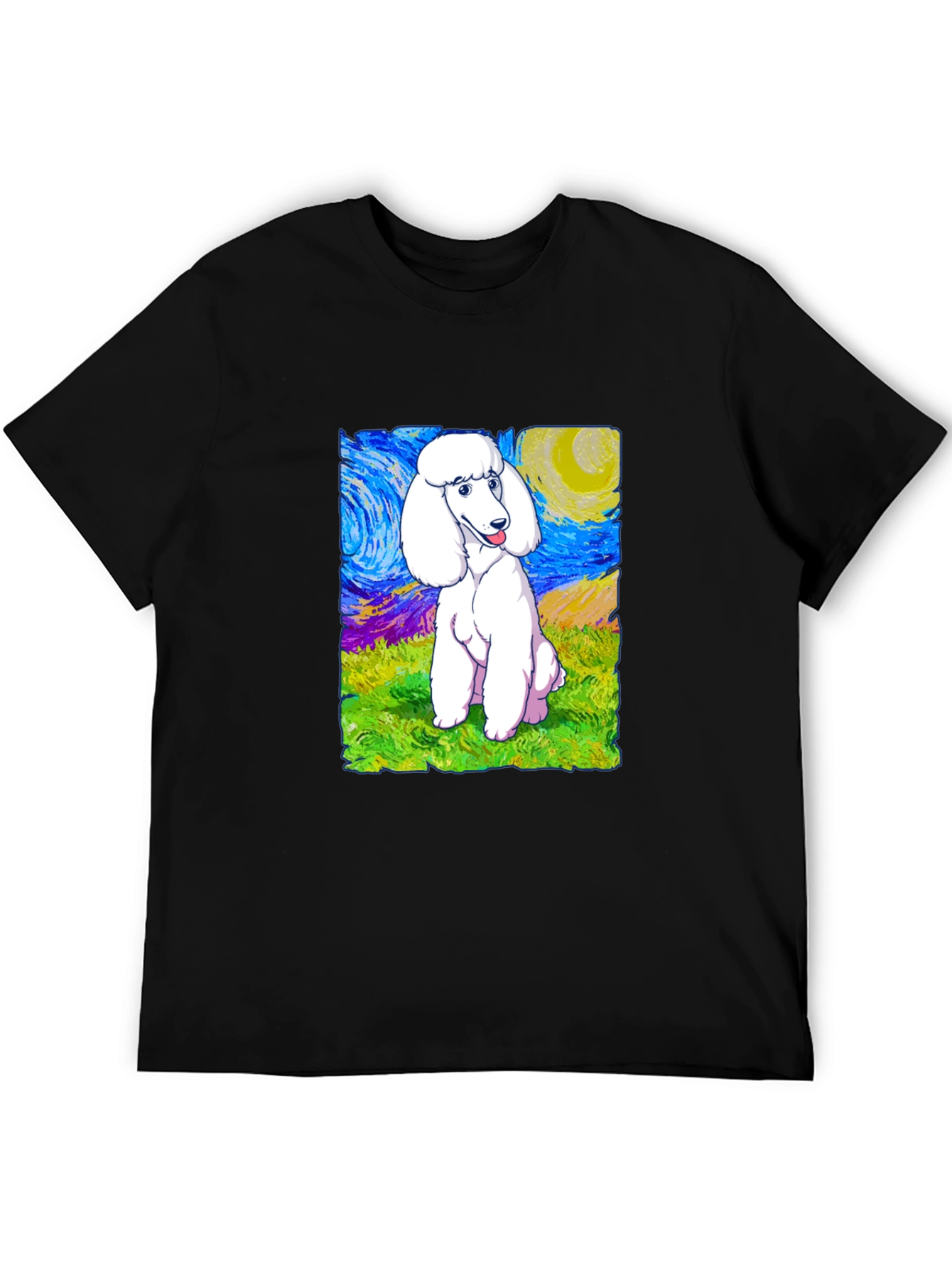 Poodle Starry Night Graphic Tee