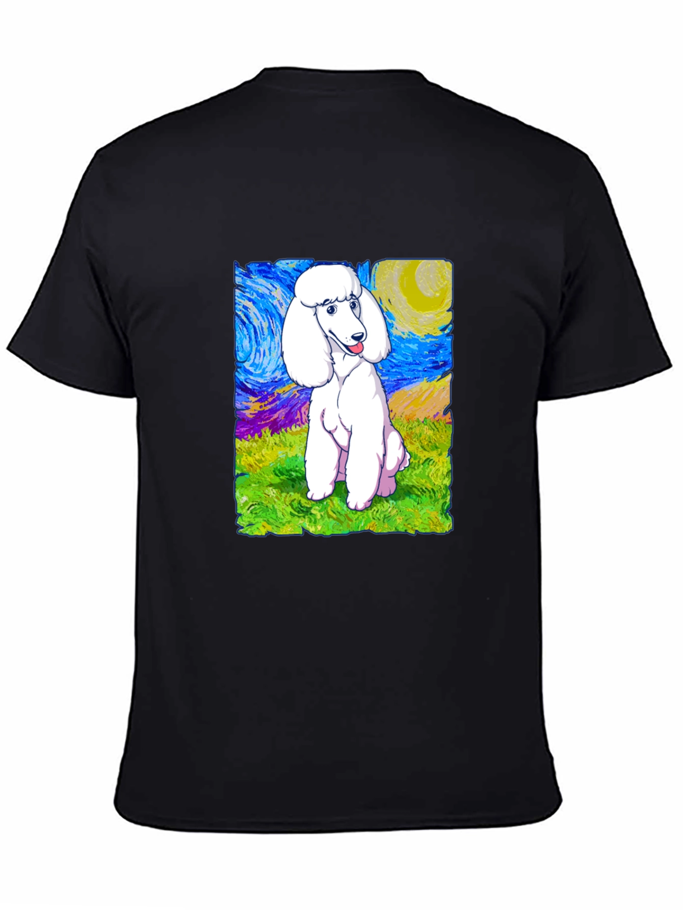 Poodle Starry Night Graphic Tee