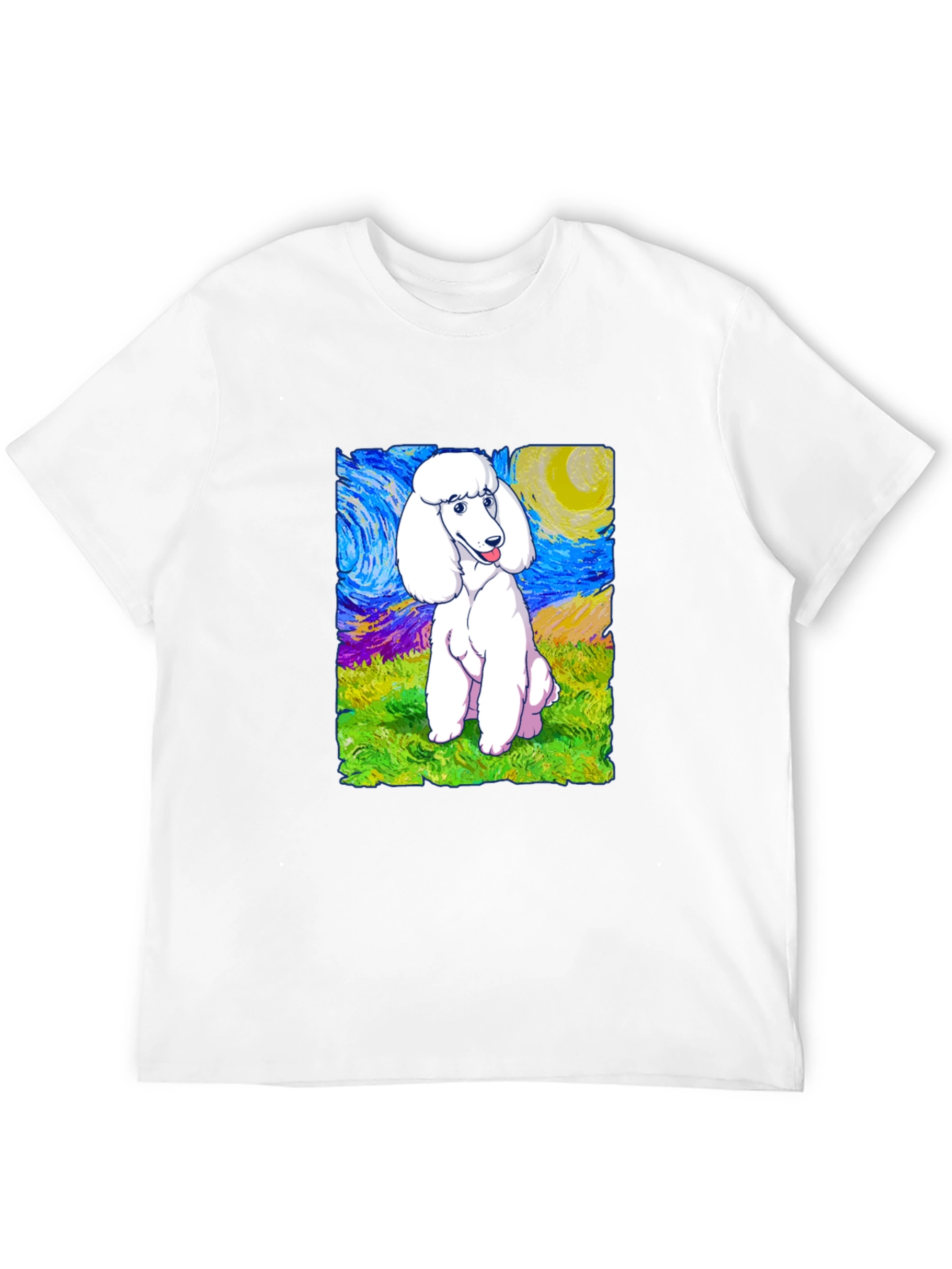 Poodle Starry Night Graphic Tee