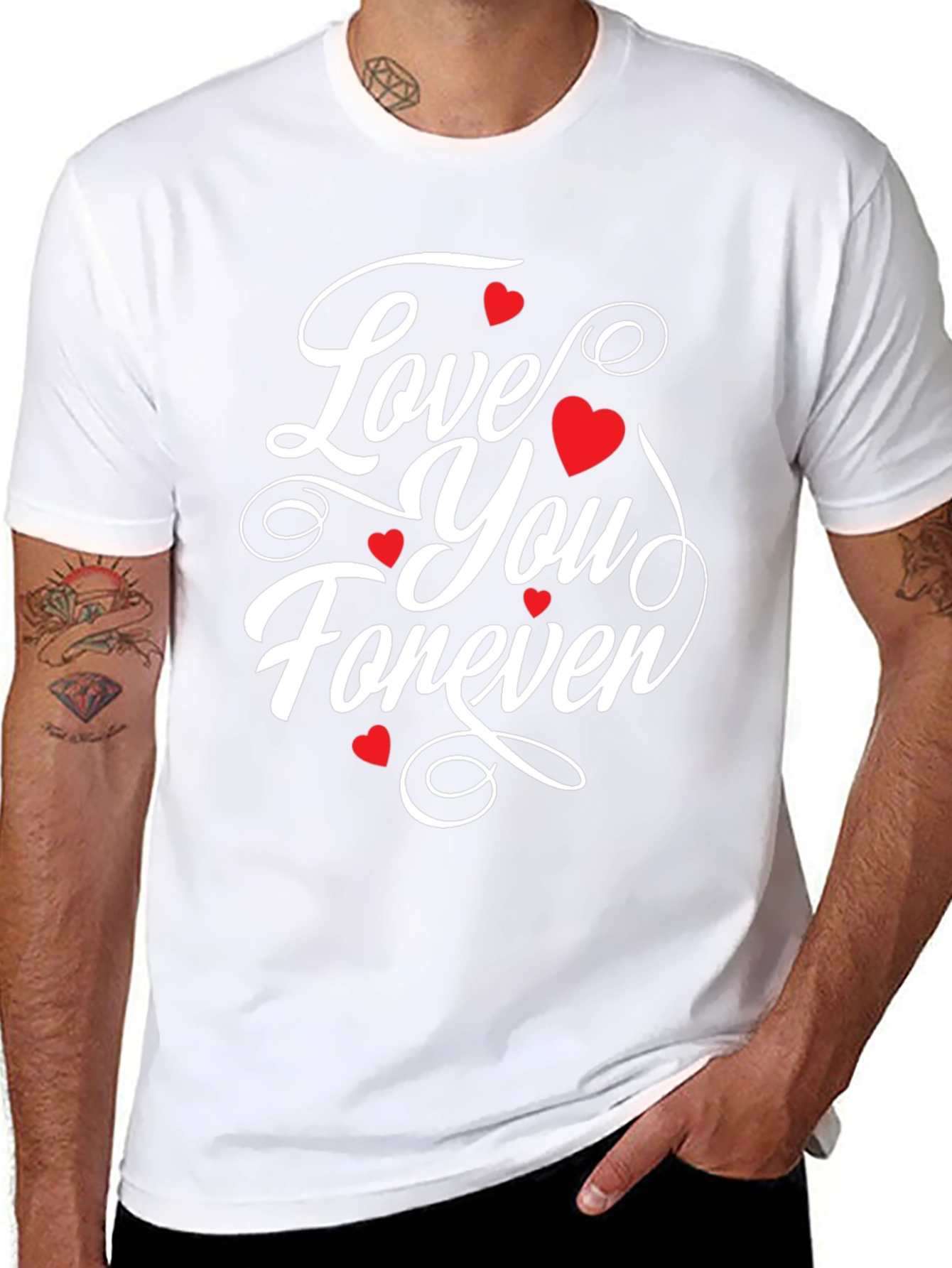 Love You Forever Graphic Tee - Black