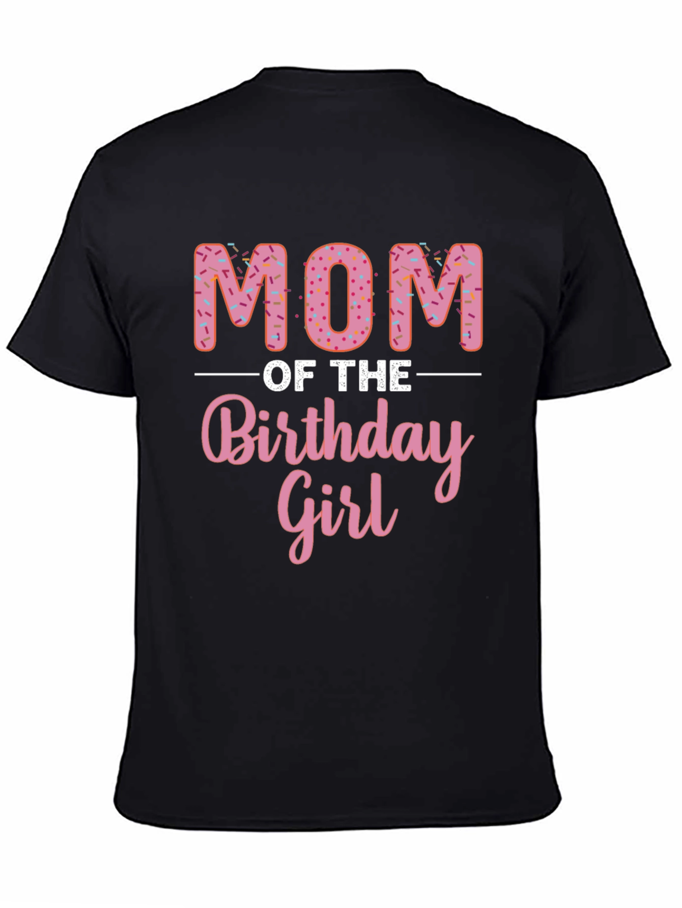 Mom of the Birthday Girl Donut T-Shirt