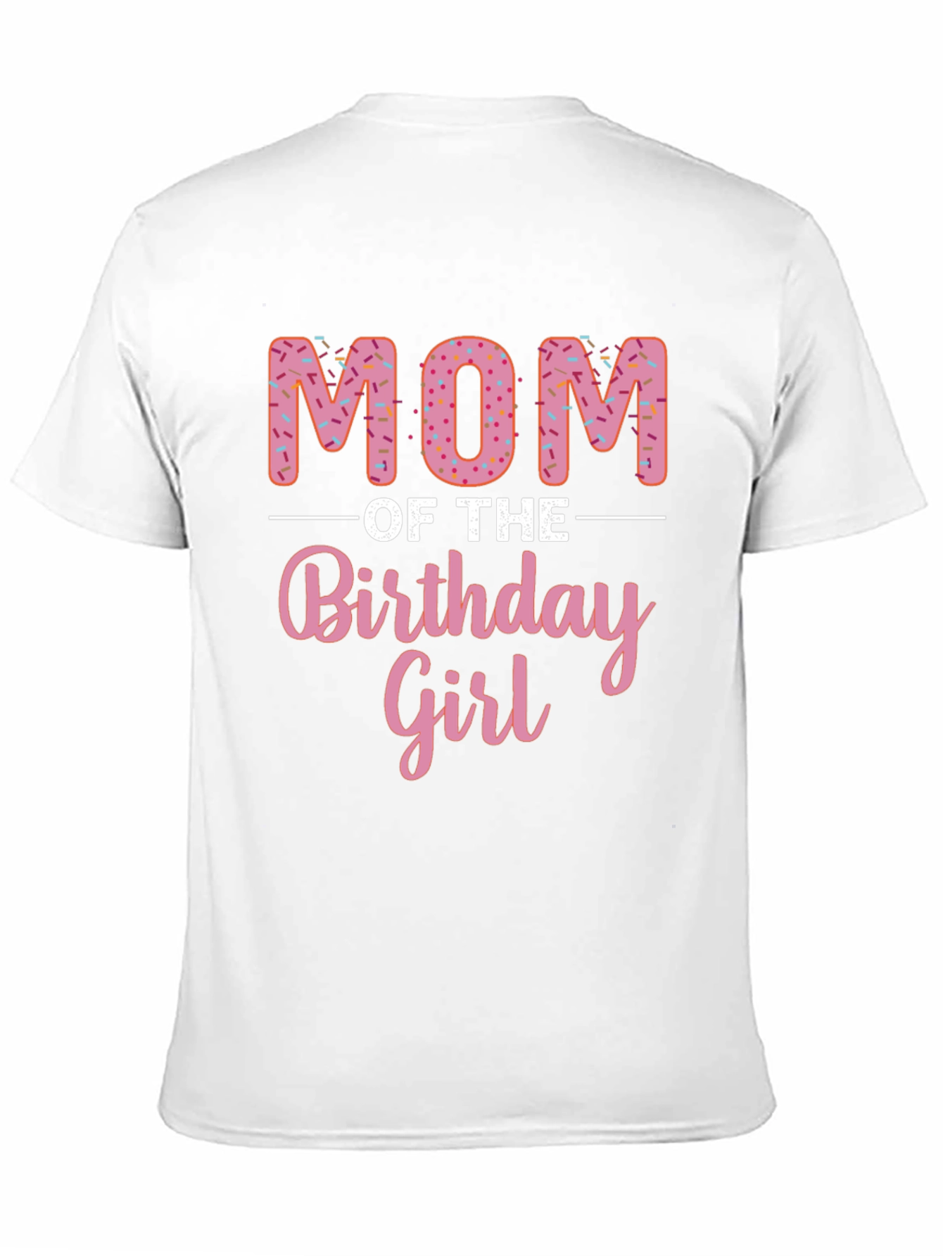 Mom of the Birthday Girl Donut T-Shirt