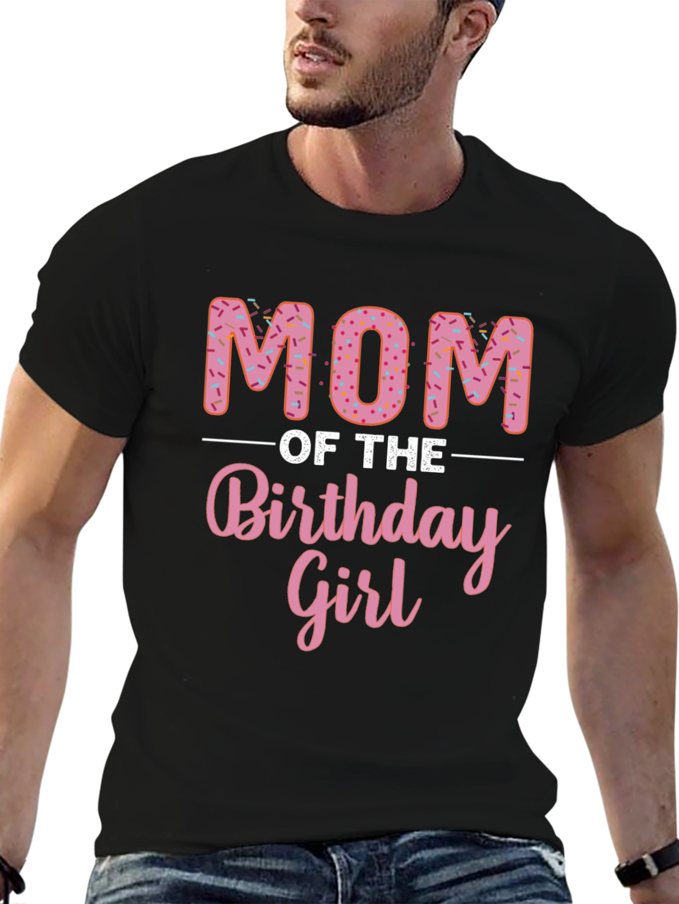 Mom of the Birthday Girl Donut T-Shirt