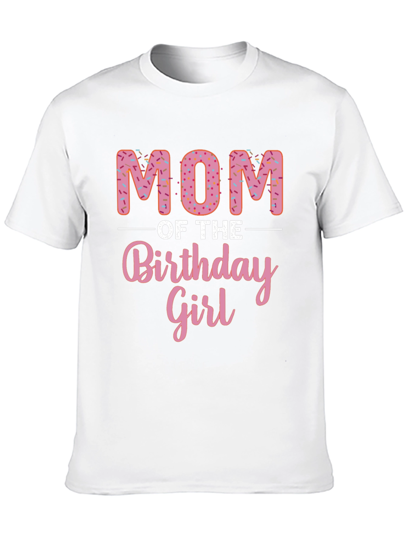 Mom of the Birthday Girl Donut T-Shirt