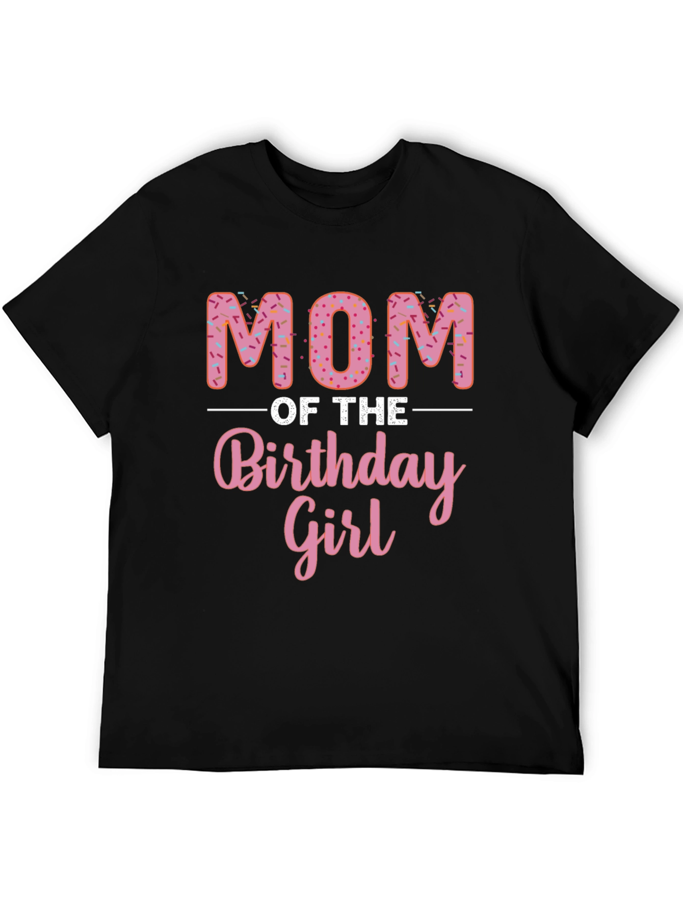 Mom of the Birthday Girl Donut T-Shirt