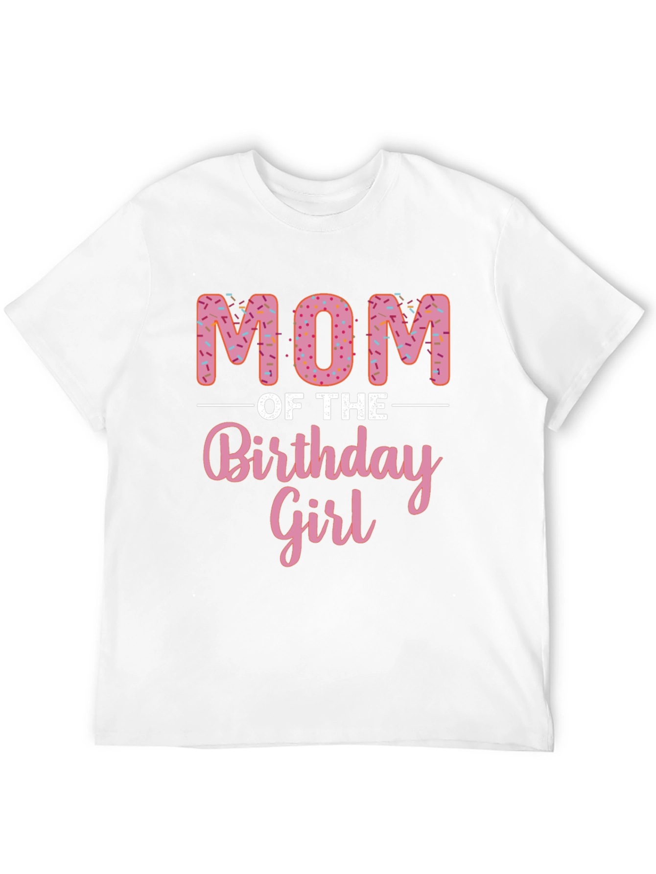 Mom of the Birthday Girl Donut T-Shirt