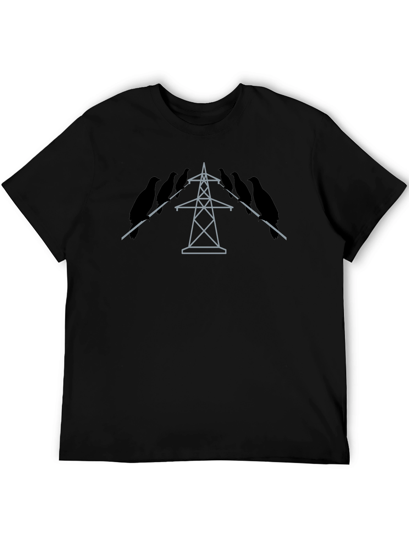 Birds on a Wire Tee - Unique Graphic T-Shirt