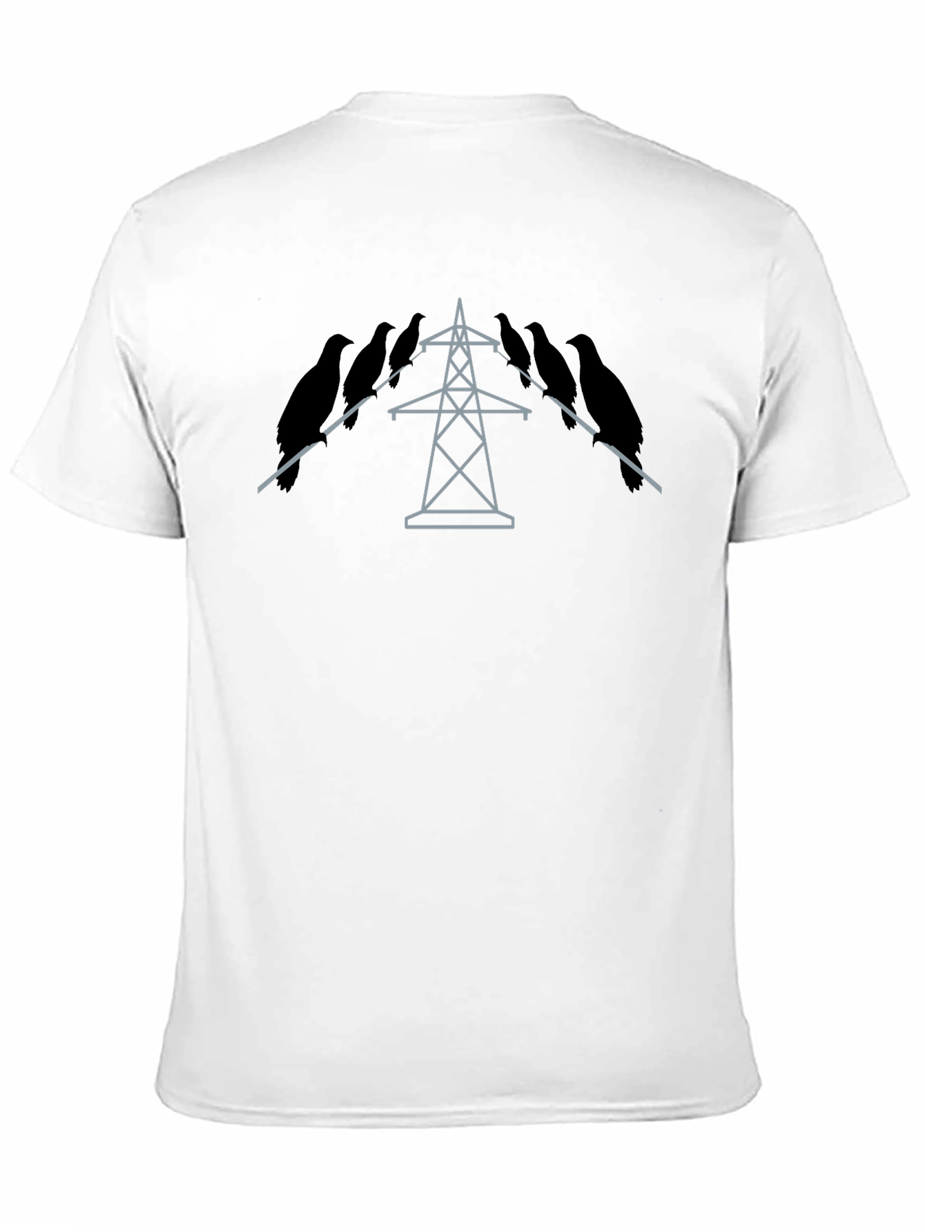 Birds on a Wire Tee - Unique Graphic T-Shirt