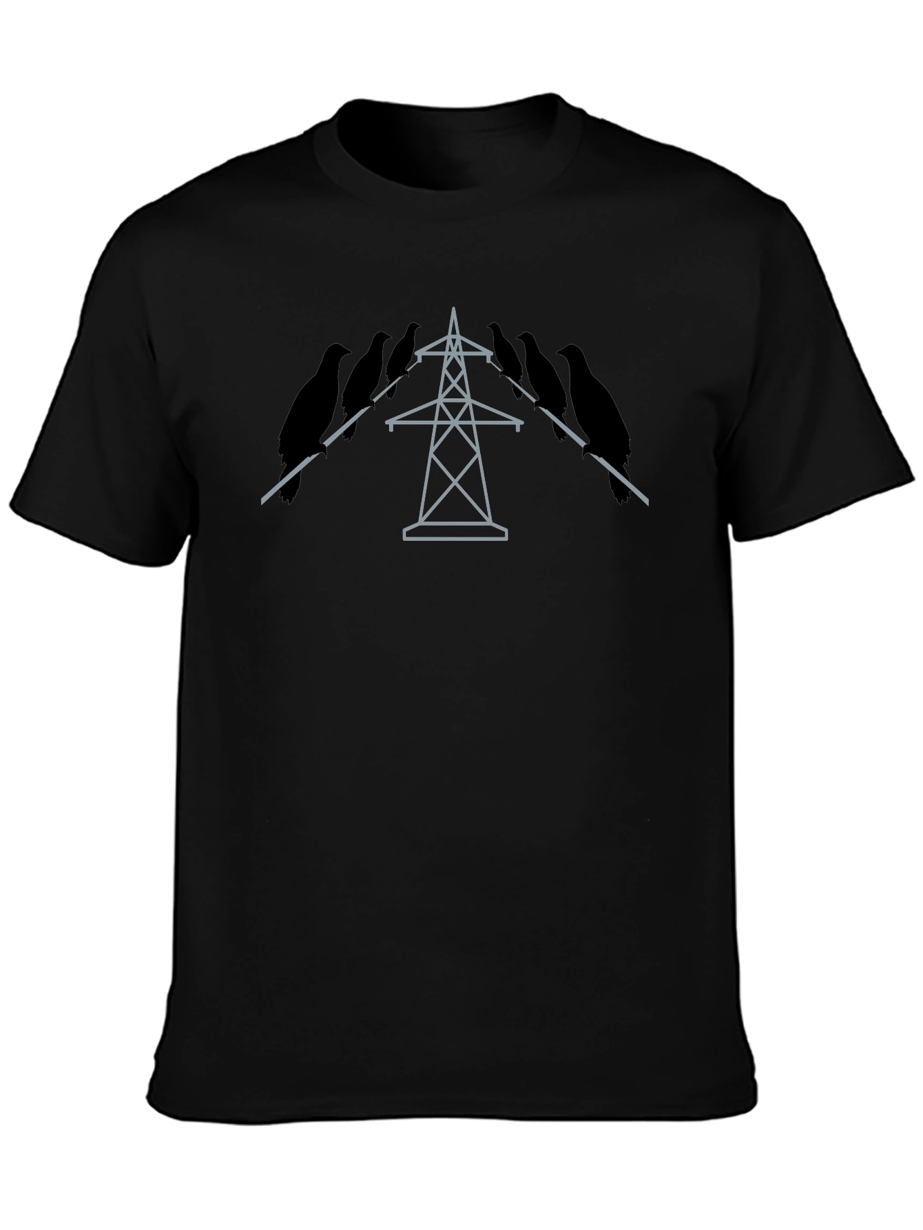 Birds on a Wire Tee - Unique Graphic T-Shirt