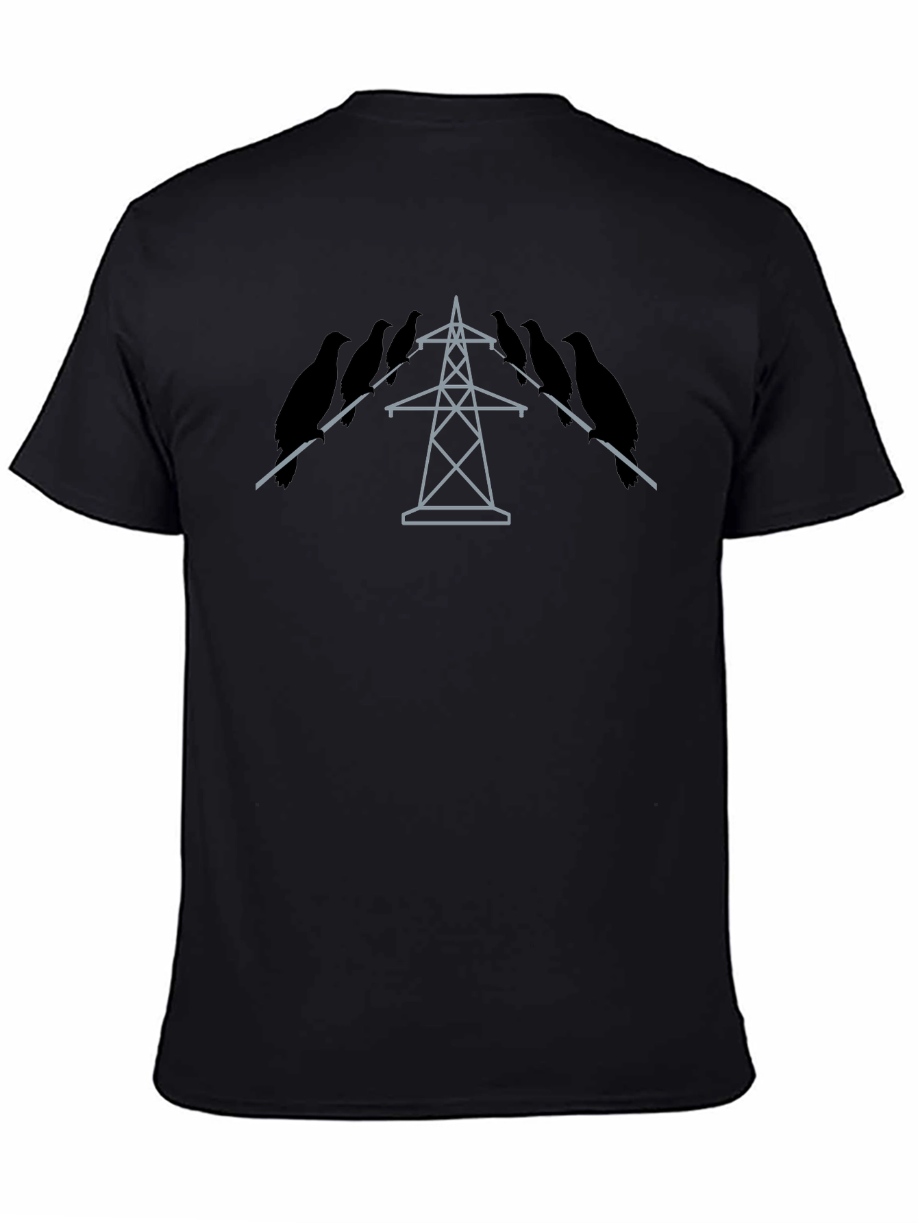Birds on a Wire Tee - Unique Graphic T-Shirt