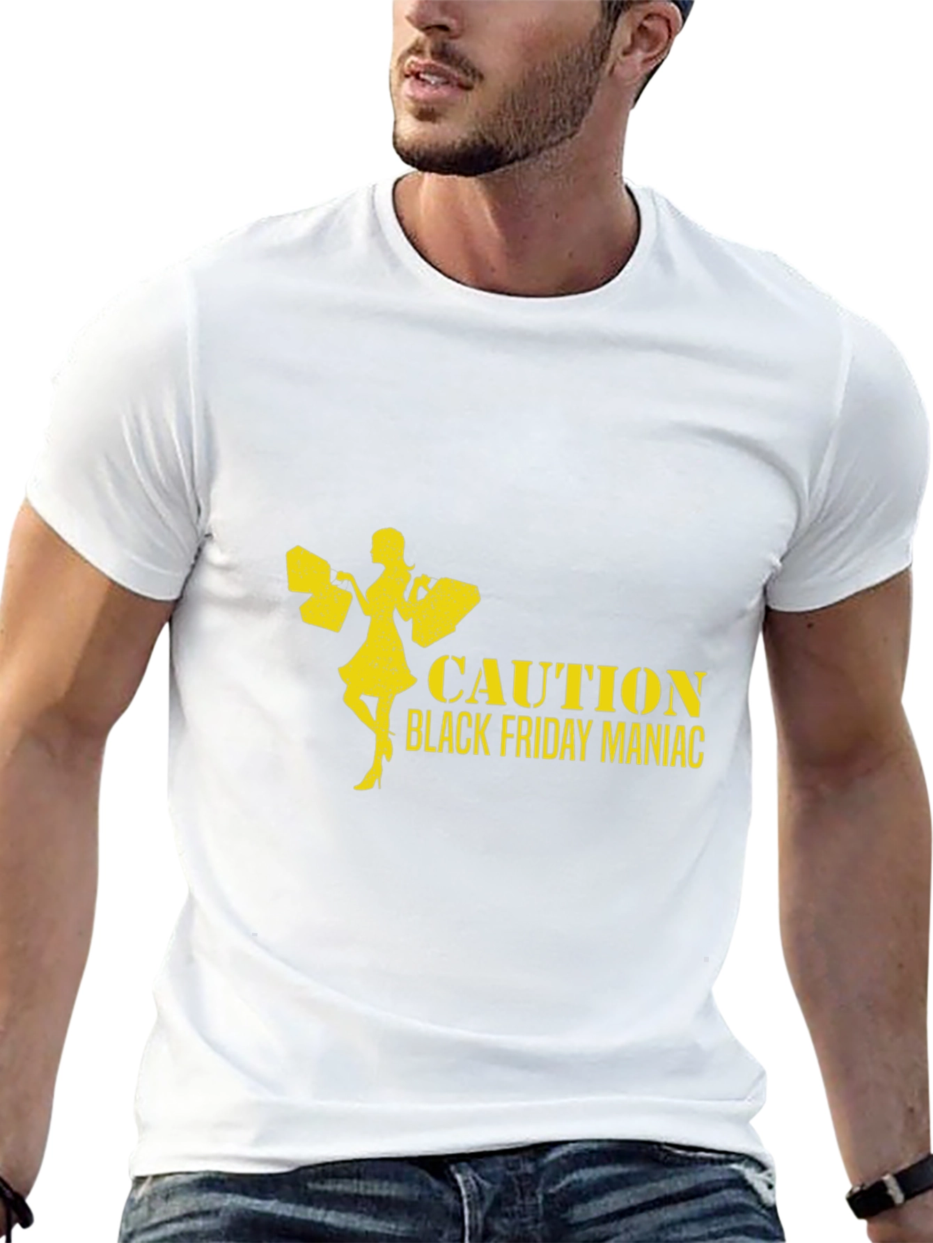 Caution Black Friday Maniac T-Shirt
